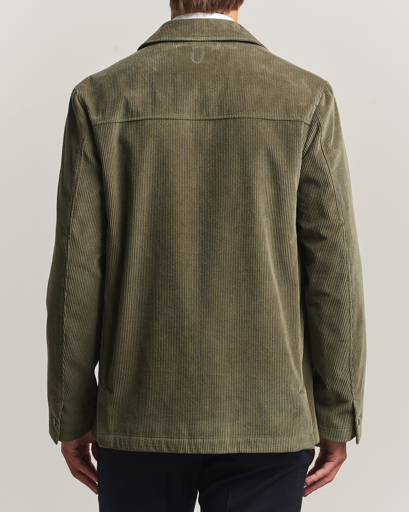 Herre | Jakker | Canali | Corduroy Chore Jacket Olive