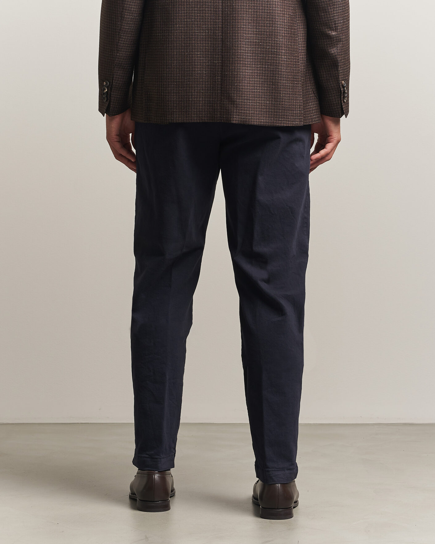 Herre | Bukser | Canali | Cotton/Cashmere Chinos Navy