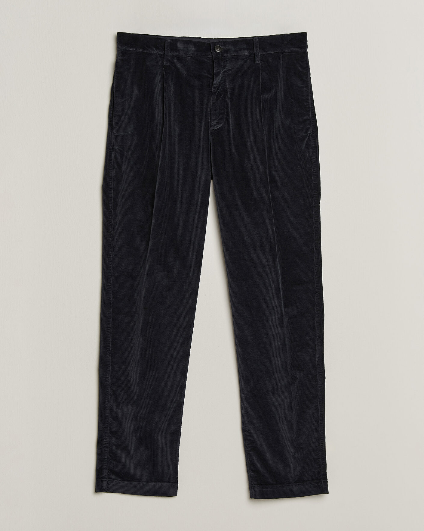 Herre | Bukser | Canali | Comfort Corduroy Pants Navy