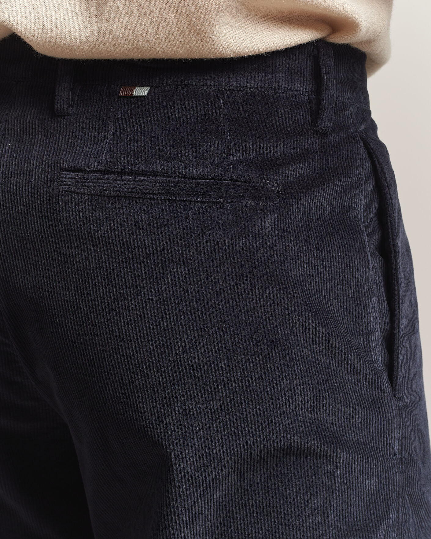 Herre | Bukser | Canali | Comfort Corduroy Pants Navy