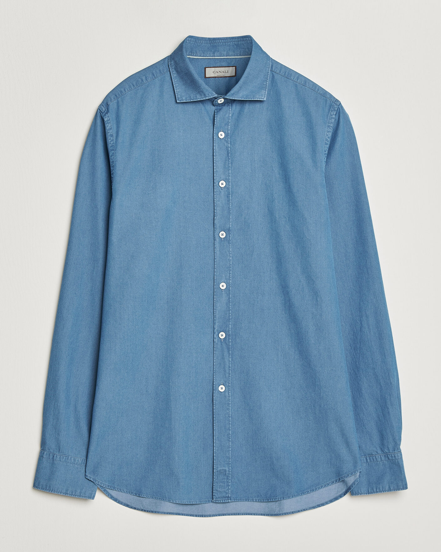 Herre | Skjorter | Canali | Denim Shirt Stone Wash