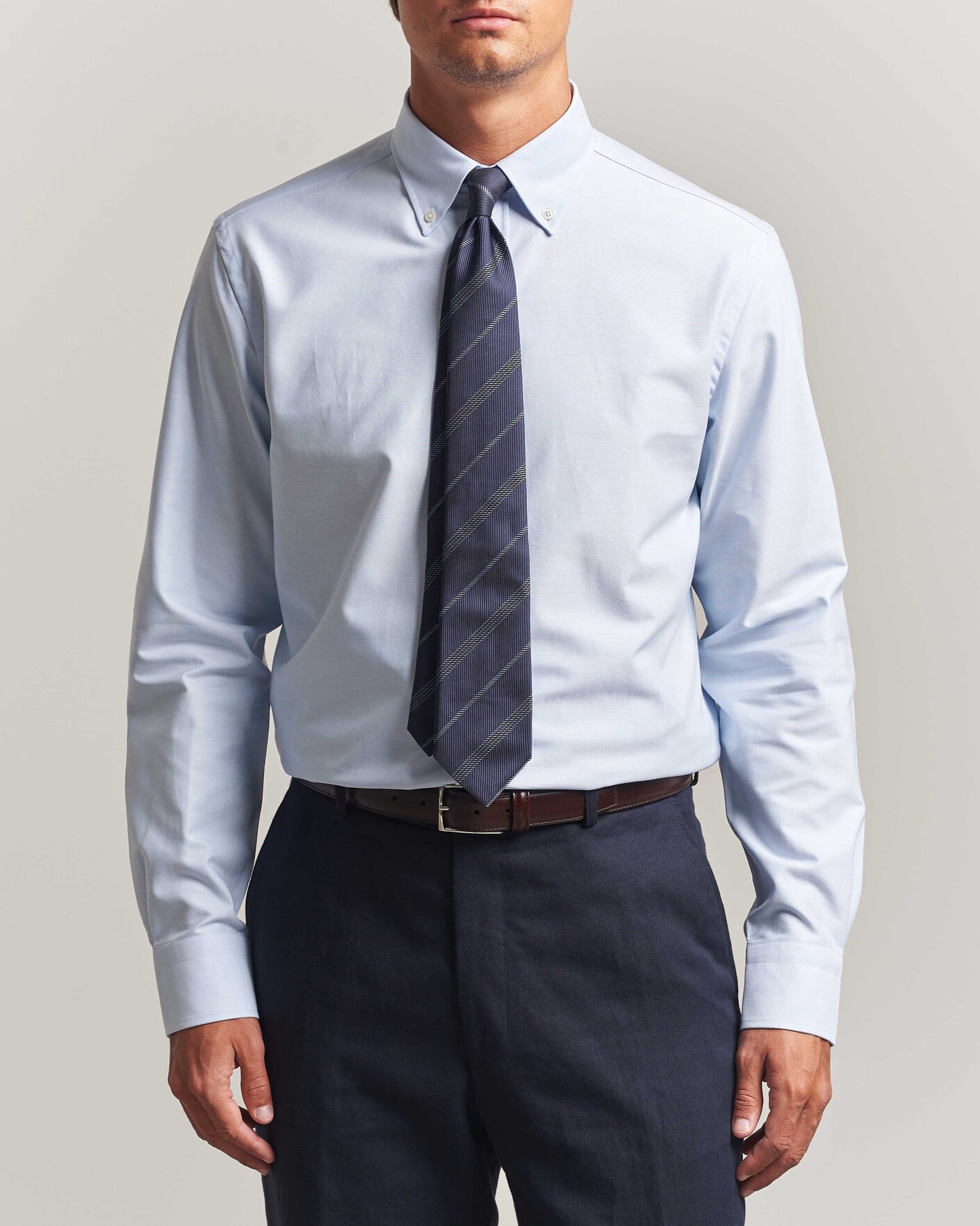 Herre | Skjorter | Canali | Oxford Button Down Shirt Light Blue