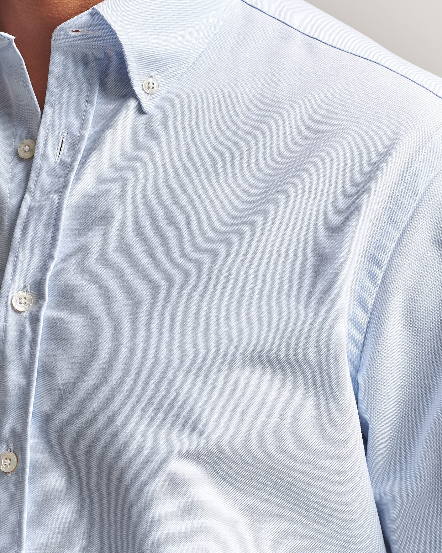 Herre | Skjorter | Canali | Oxford Button Down Shirt Light Blue