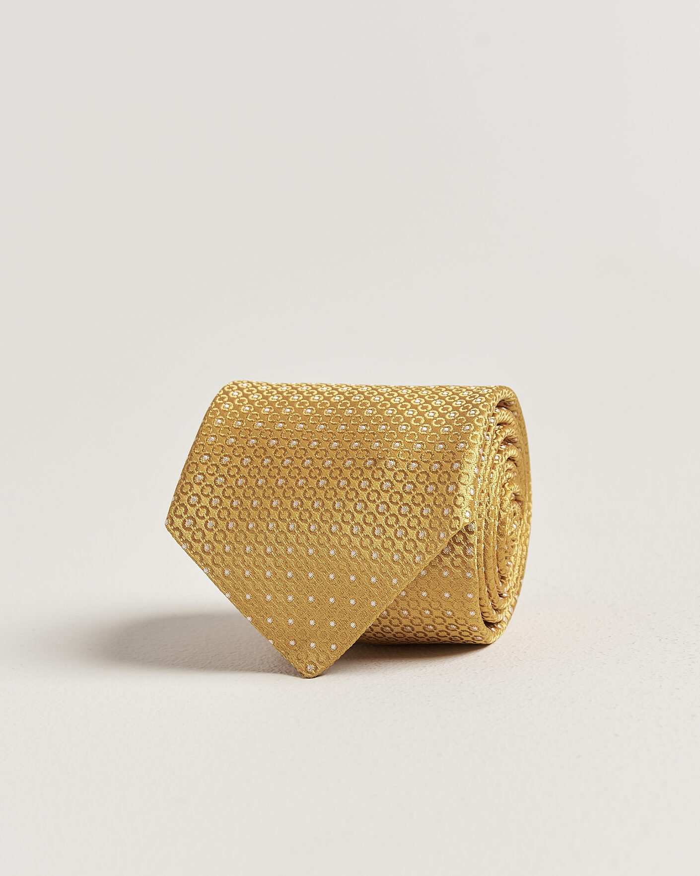 Herre | Slips | Canali | Jacquard Silk Tie Yellow