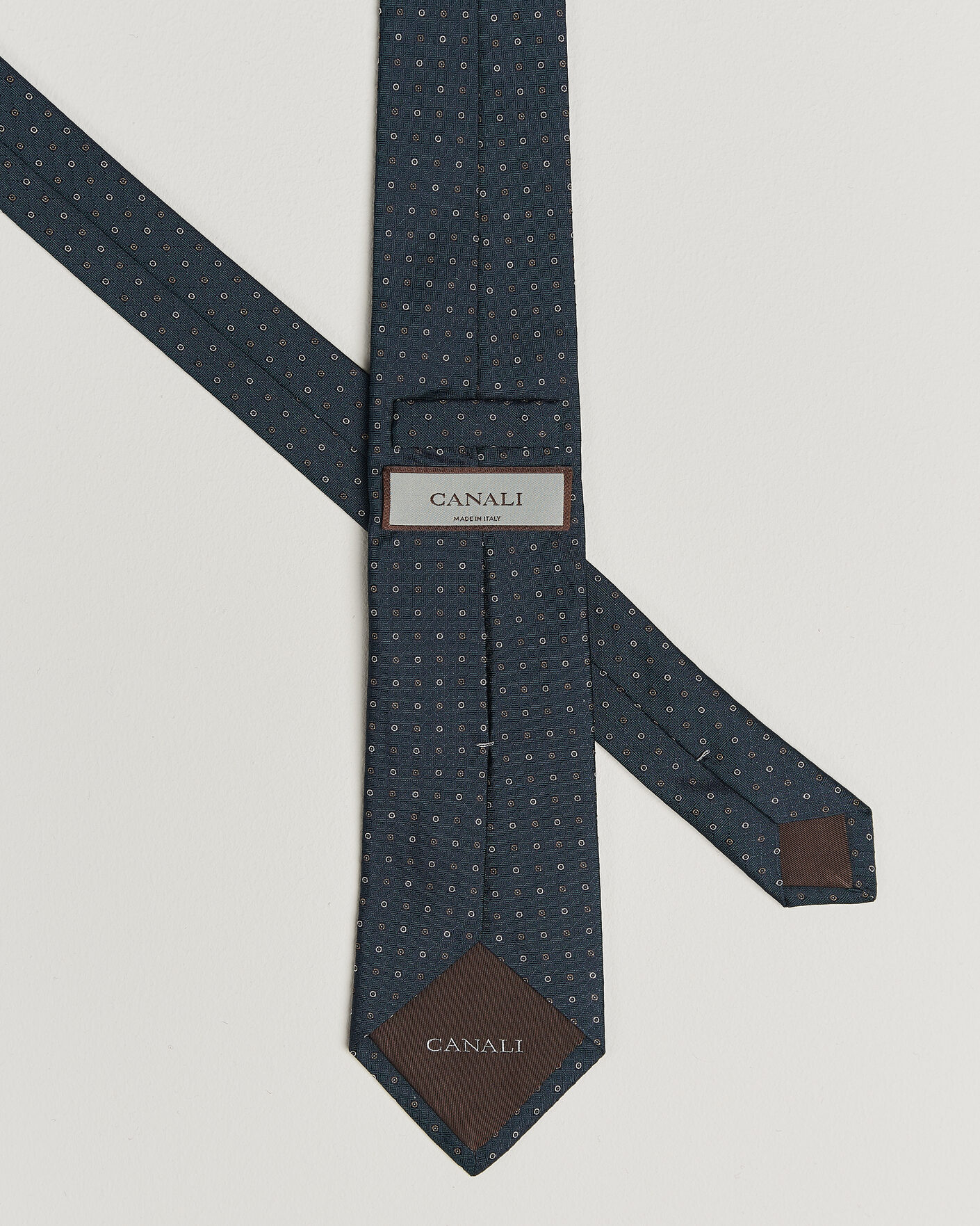 Herre | Slips | Canali | Jacquard Silk Tie Dark Green