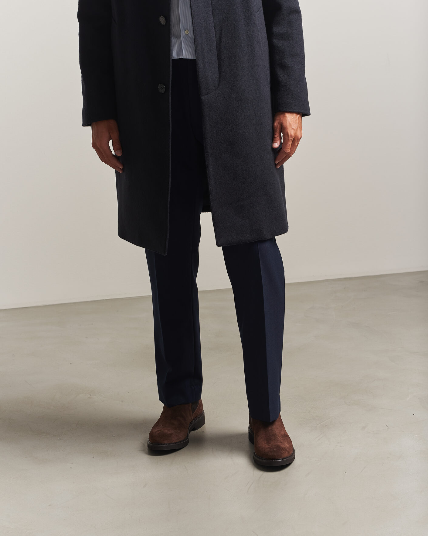 Herre | Støvler | Canali | Chelsea Boots Dark Brown Suede