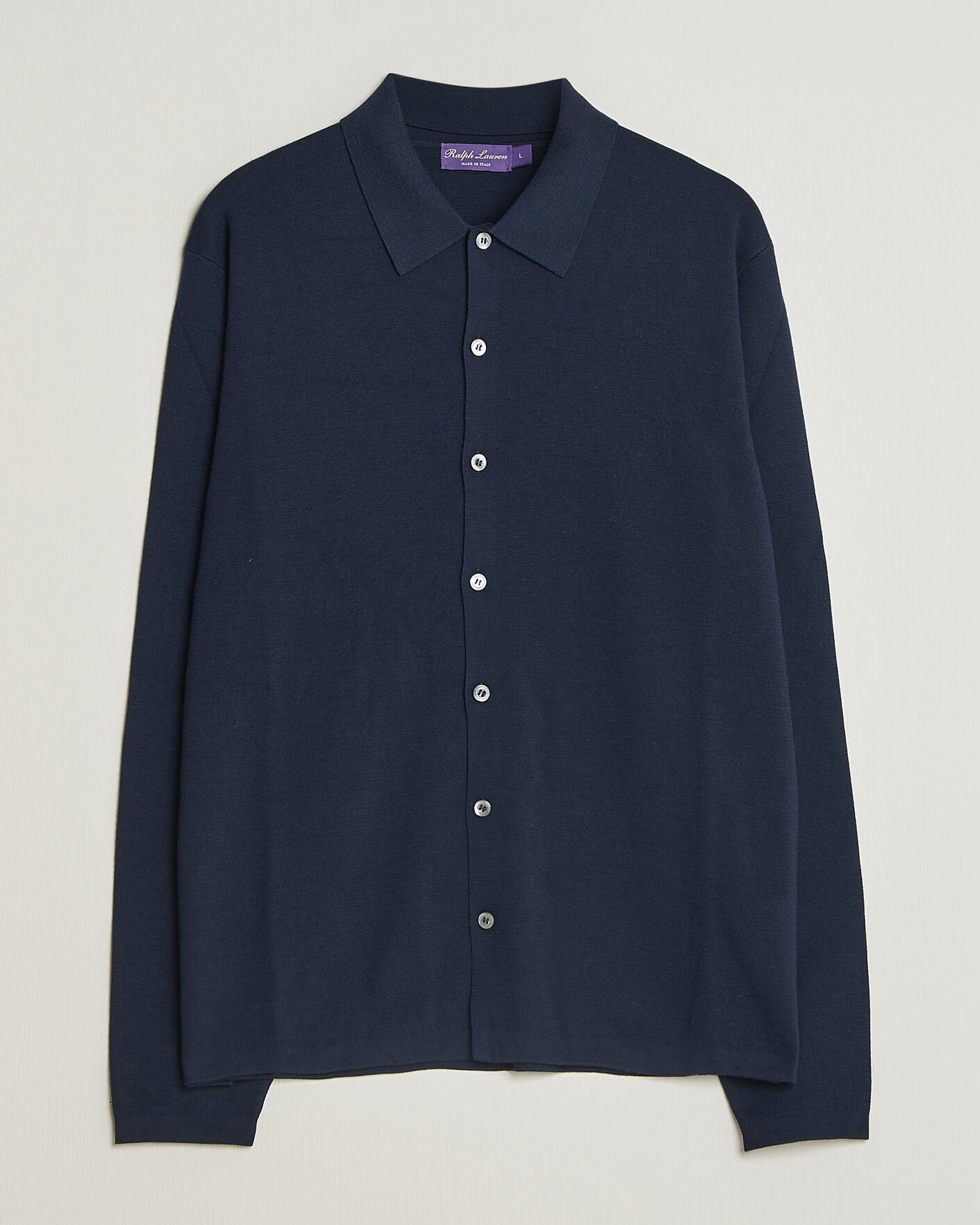 Herre | Gensere | Ralph Lauren Purple Label | Milano Stich Cardigan Racing Navy