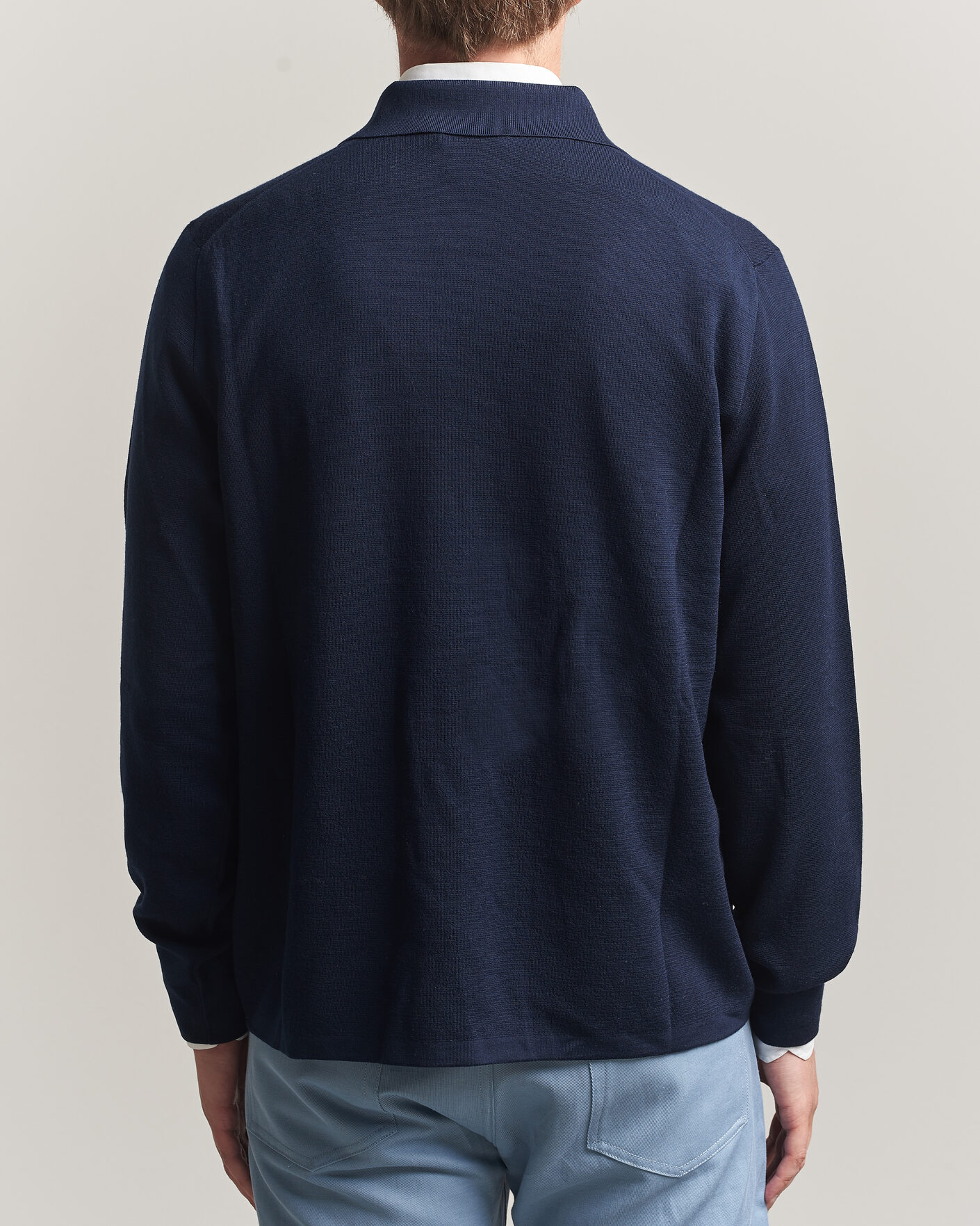 Herre | Gensere | Ralph Lauren Purple Label | Milano Stich Cardigan Racing Navy