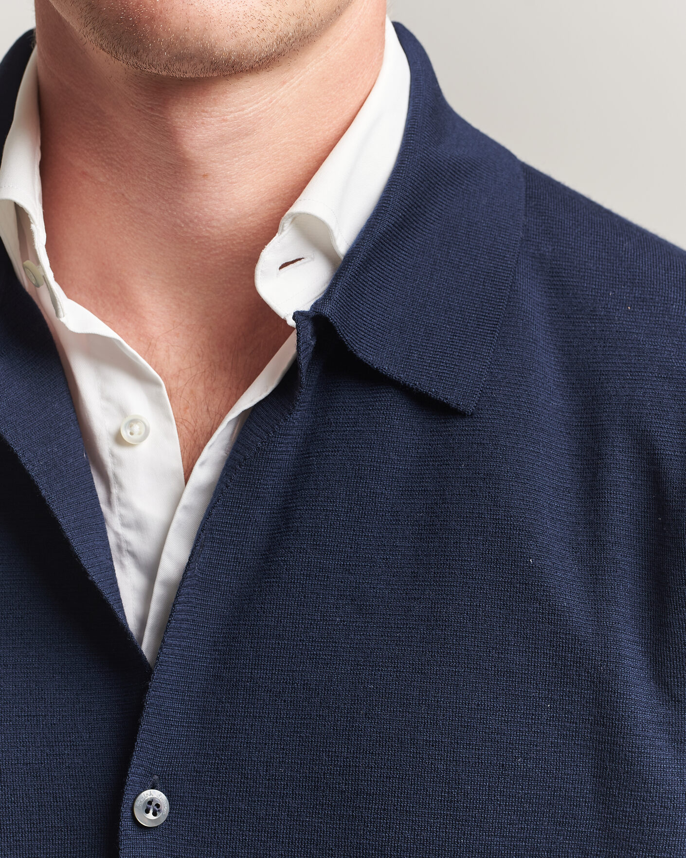 Herre | Gensere | Ralph Lauren Purple Label | Milano Stich Cardigan Racing Navy