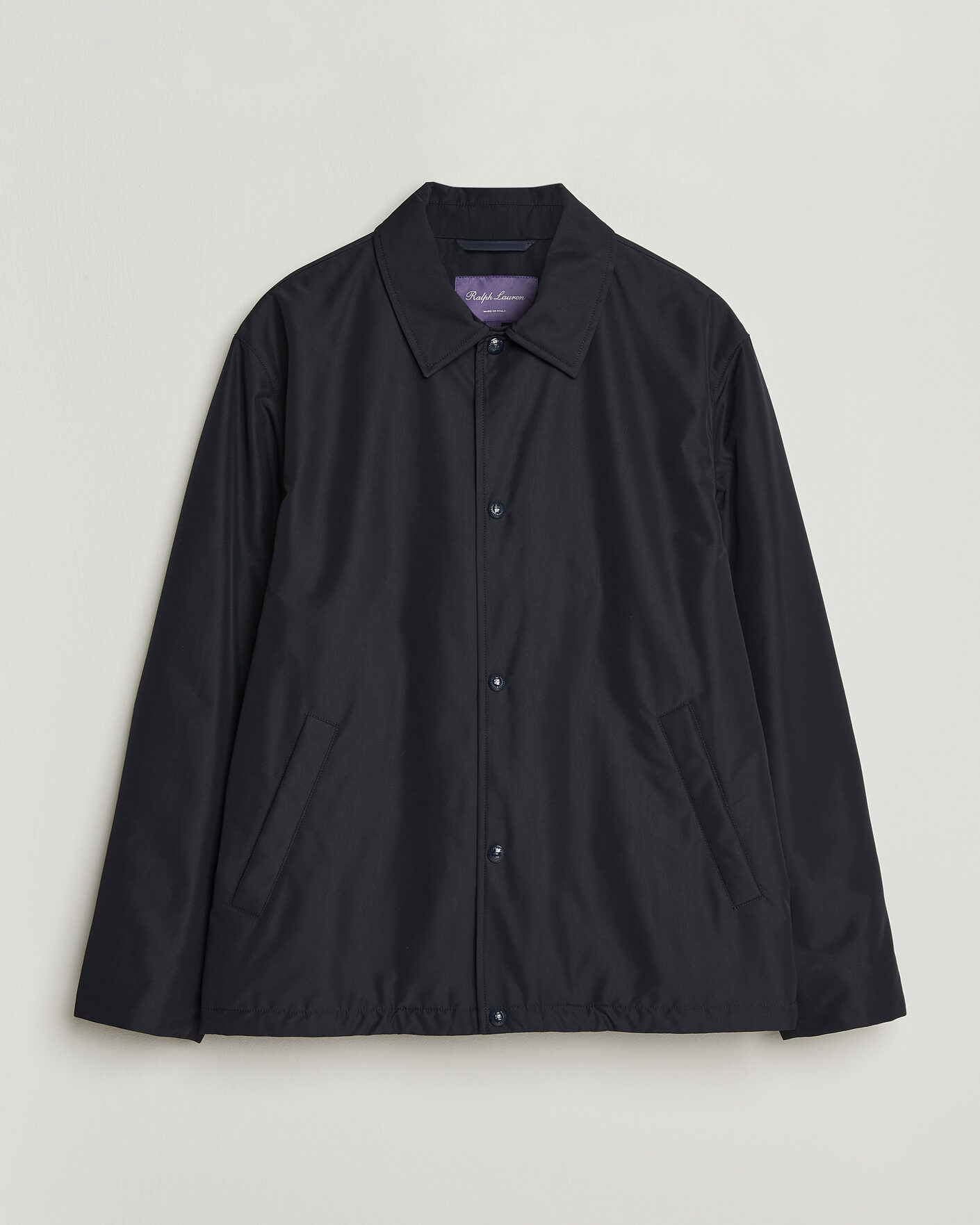 Herre | Jakker | Ralph Lauren Purple Label | Nylon Bomber Jacket Racing Navy