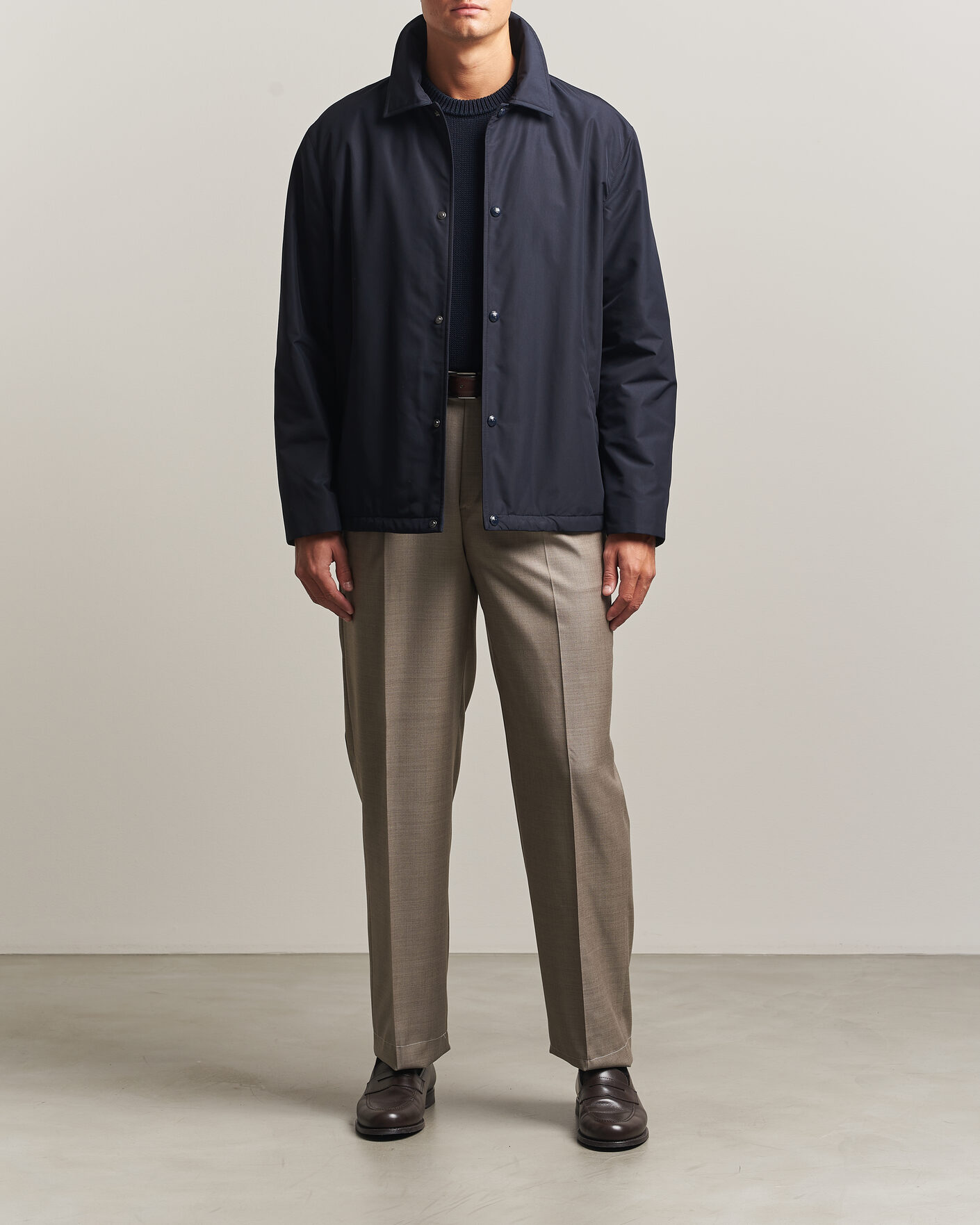Herre | Jakker | Ralph Lauren Purple Label | Nylon Bomber Jacket Racing Navy