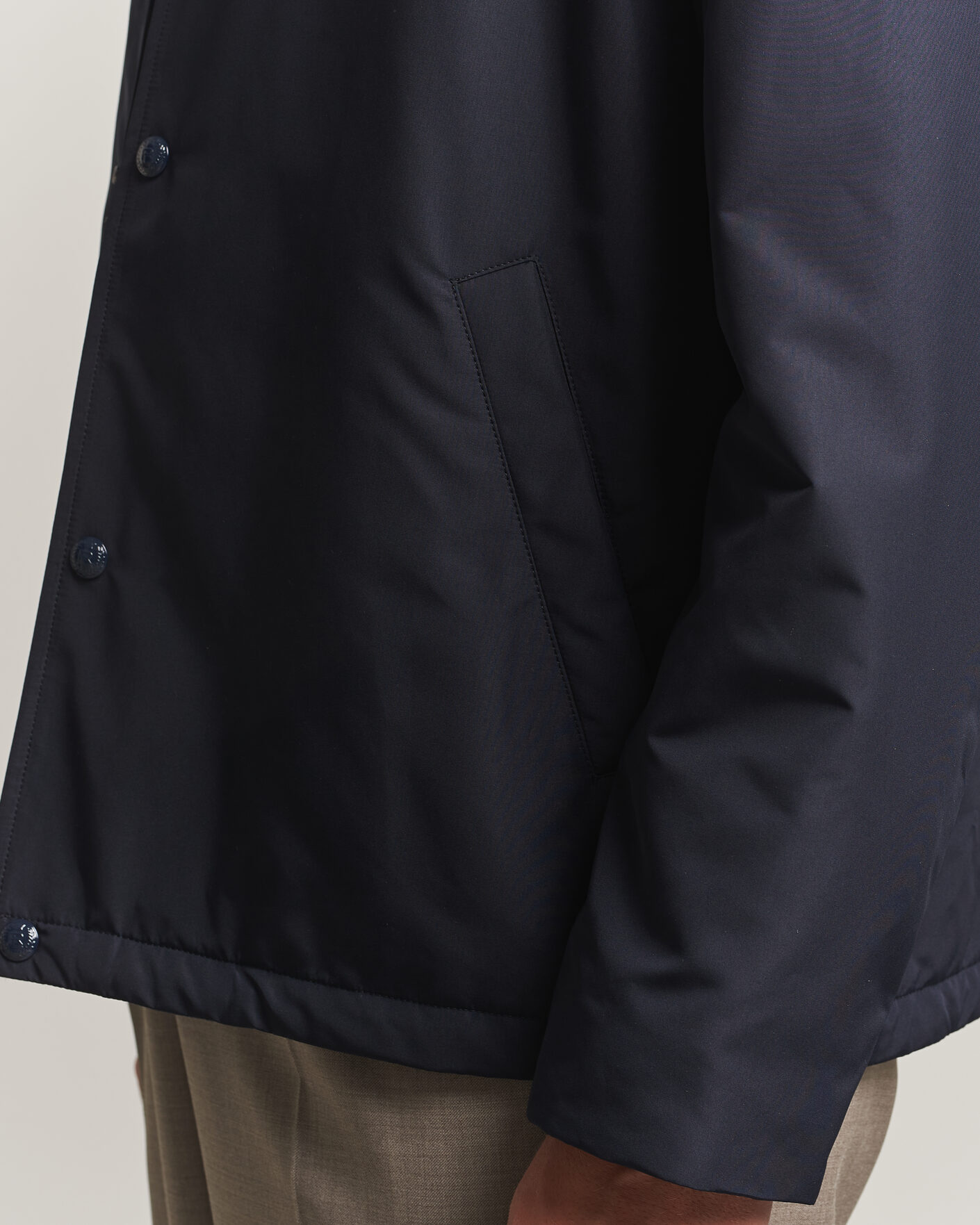 Herre | Jakker | Ralph Lauren Purple Label | Nylon Bomber Jacket Racing Navy