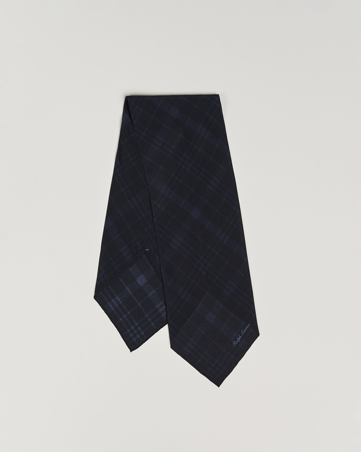 Herre | Scarves | Ralph Lauren Purple Label | Silk Neckerchief Navy Plaid