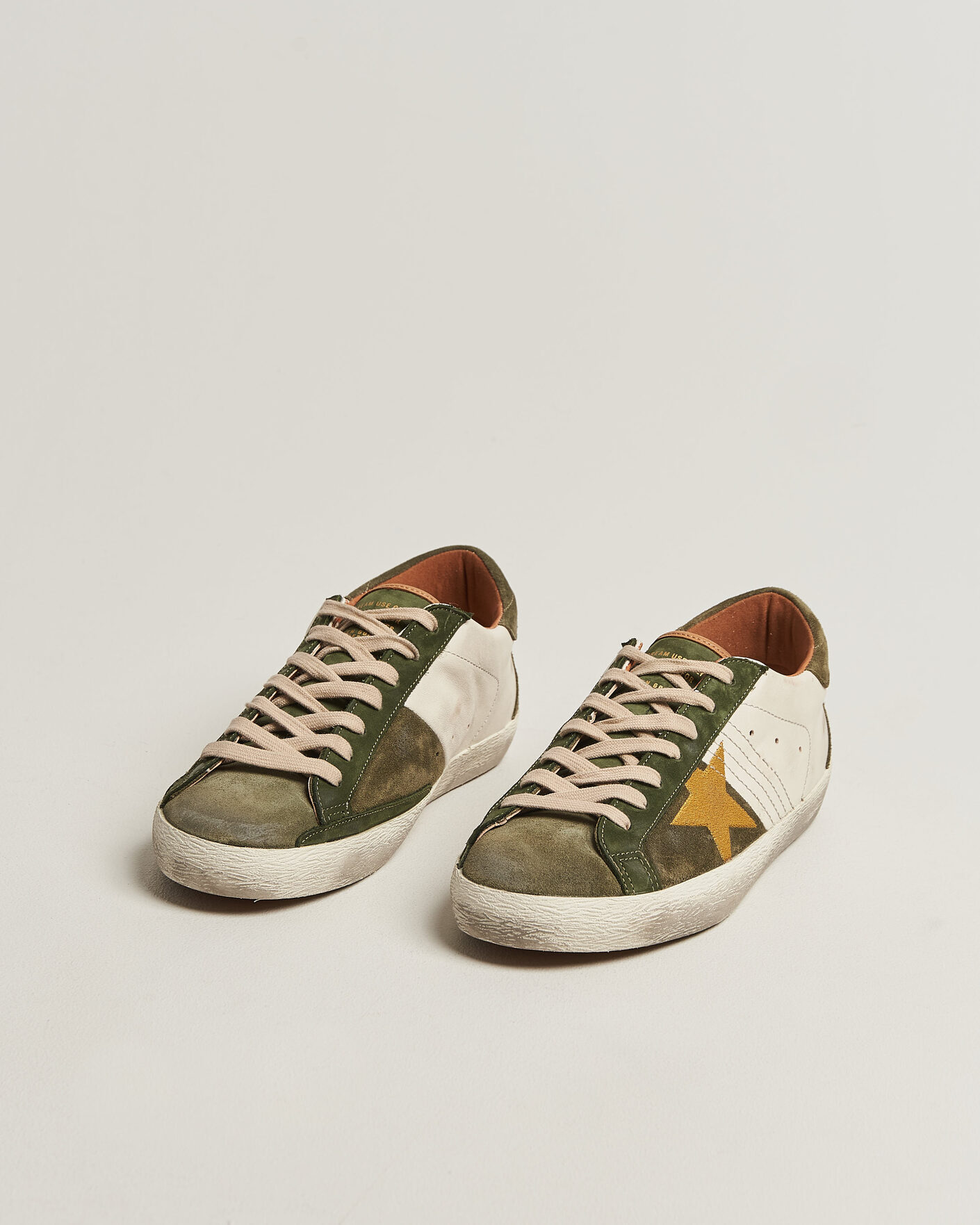 Herre | Sneakers | Golden Goose | Super-Star Sneakers Cream/Olive