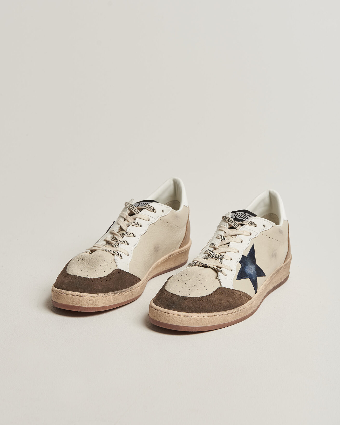 Herre | Sneakers | Golden Goose | Ball Star Sneakers Cream/Grey