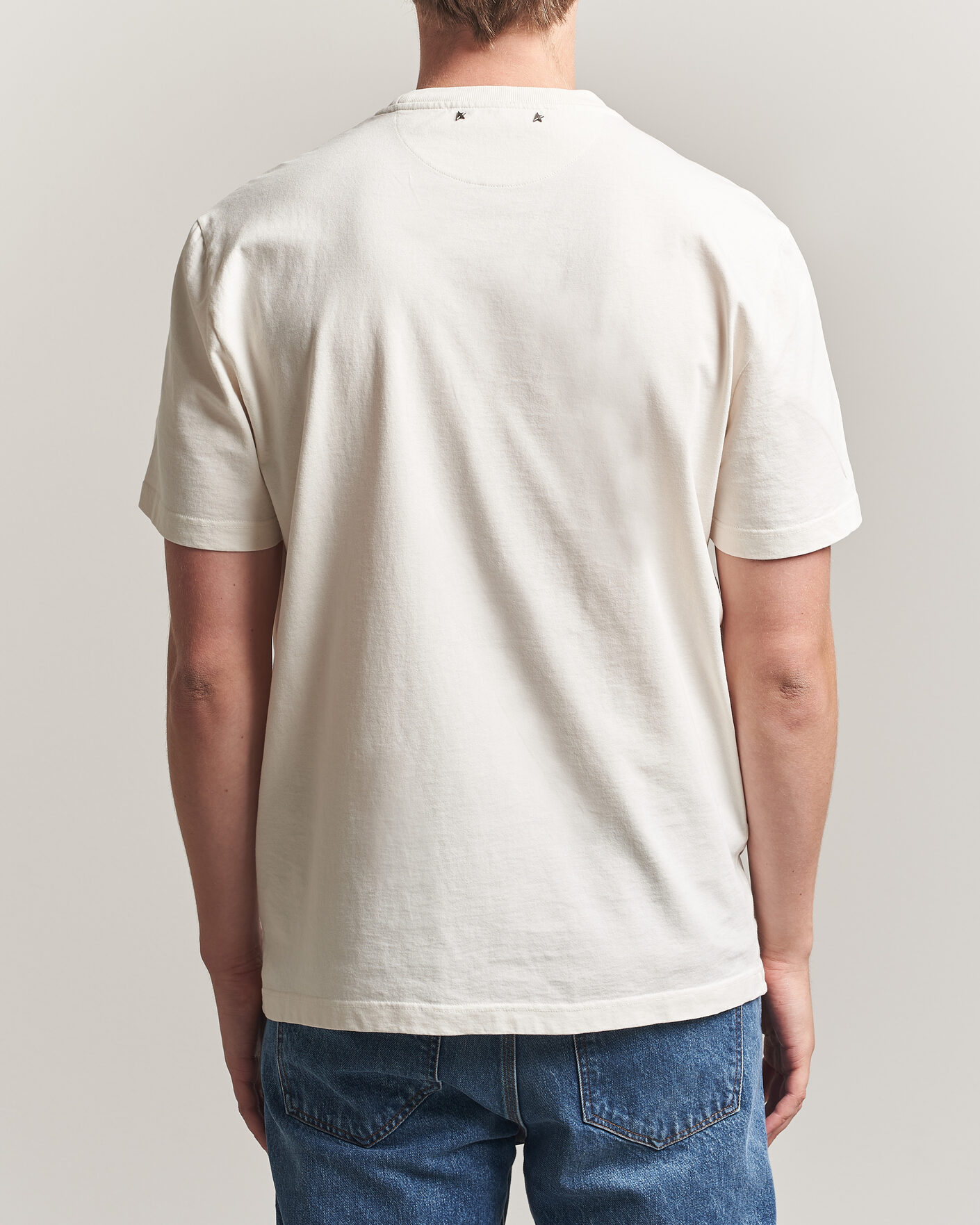 Herre | T-Shirts | Golden Goose | Journey Print T-Shirt Heritage White