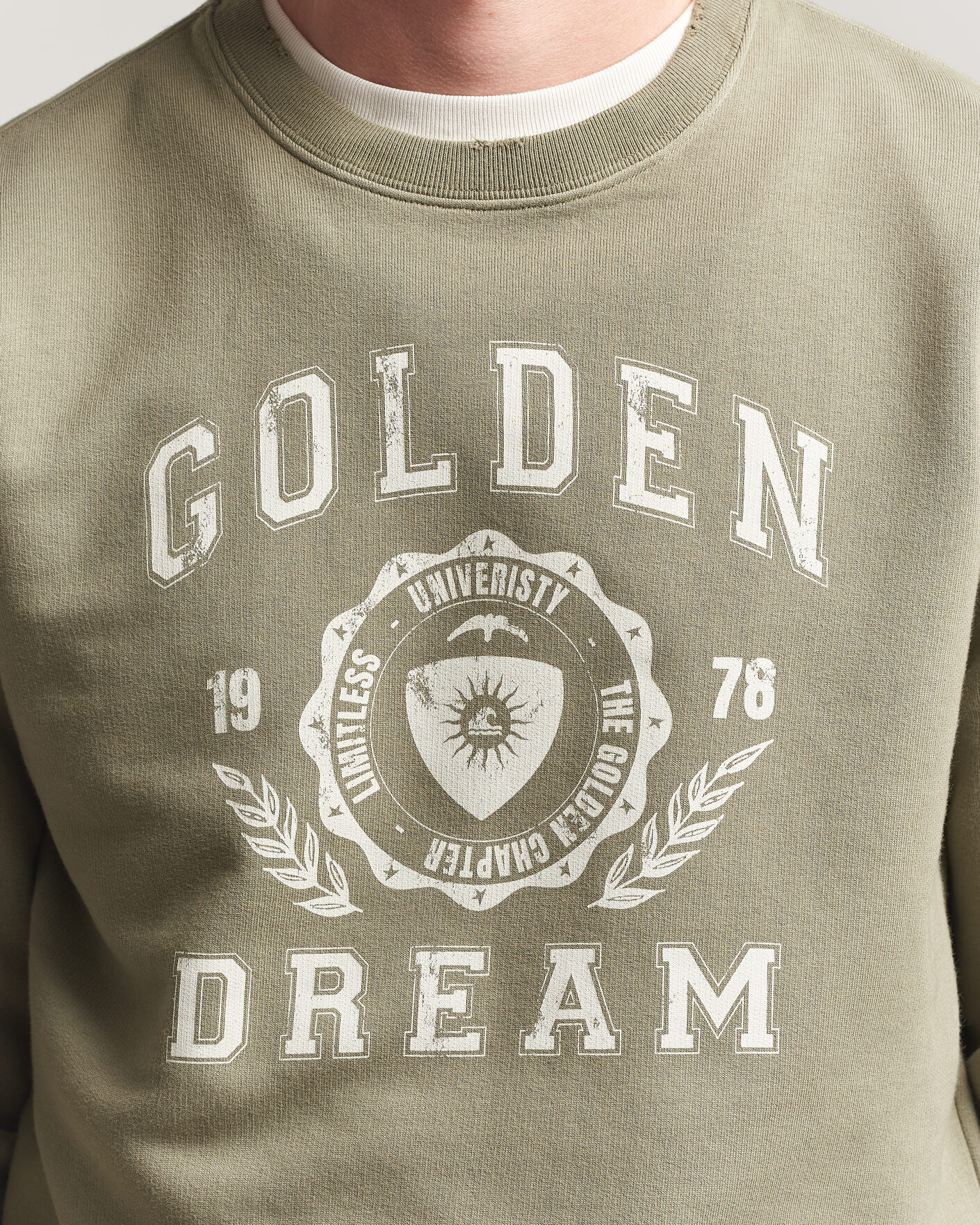 Herre | Gensere | Golden Goose | Garment Dyed Sweatshirt Vintage Kalamata