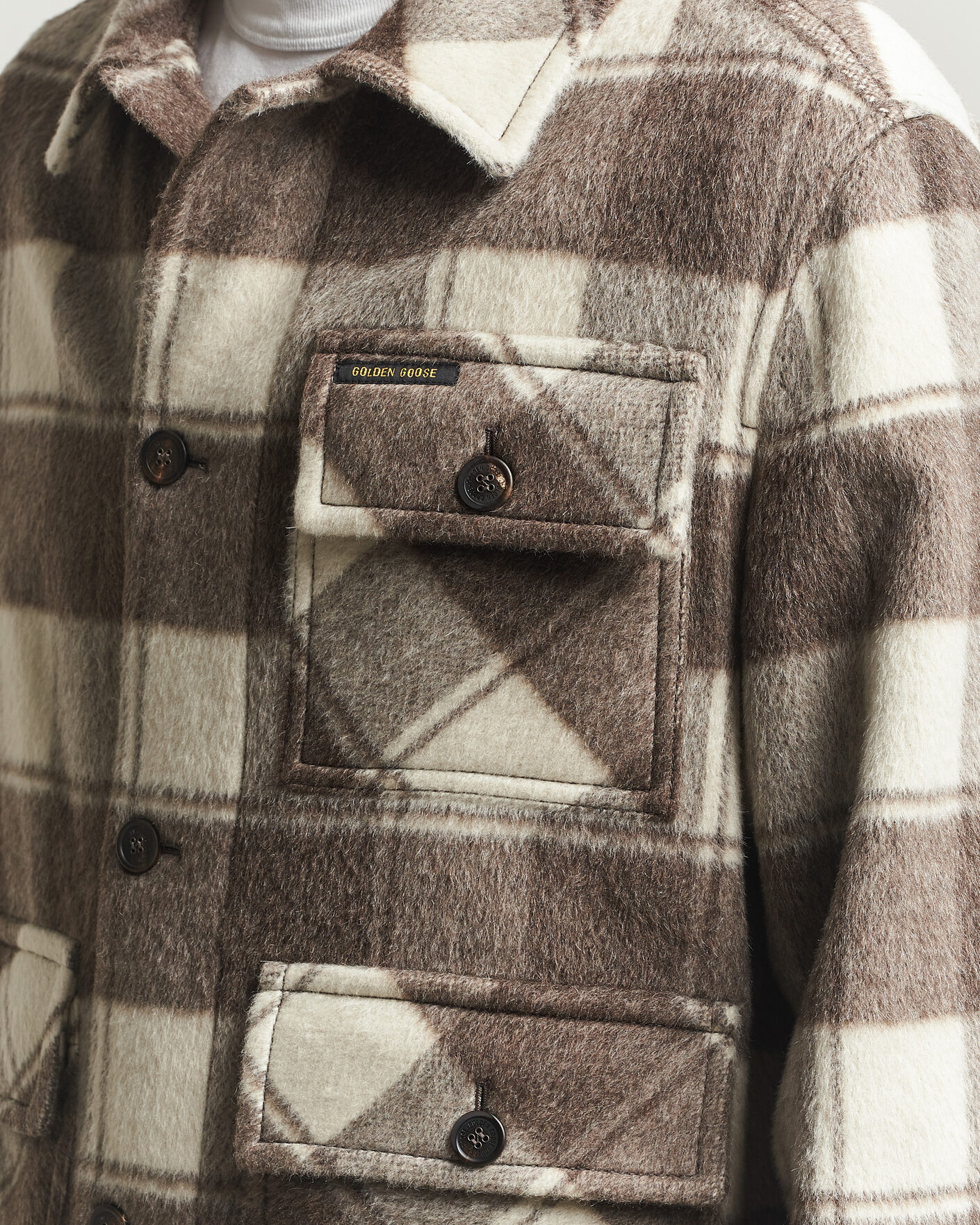 Herre | Jakker | Golden Goose | Wool/Mohair Work Jacket Brown/White