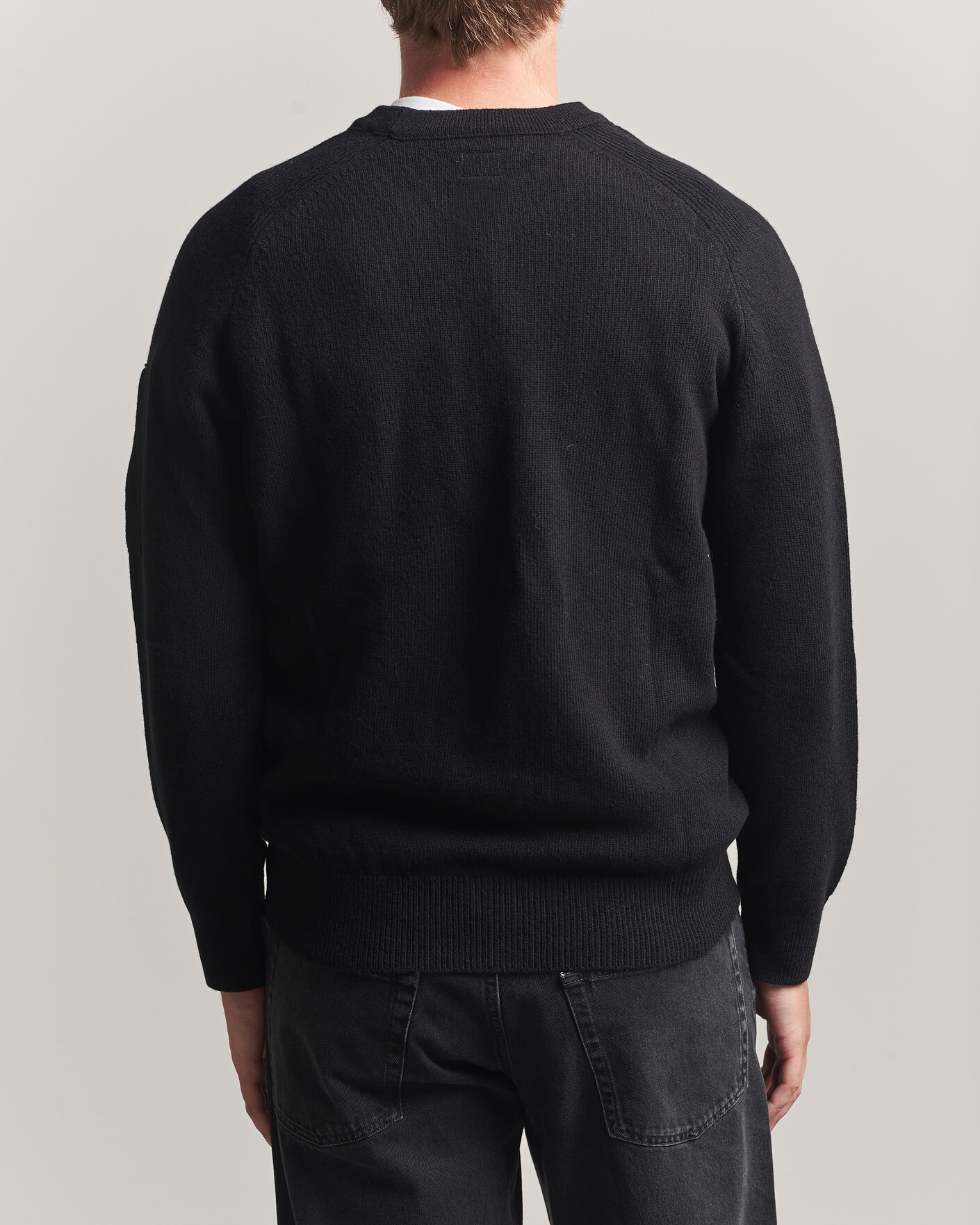 Herre | Gensere | C.P. Company | Knitted Lambswool Crew Neck Black