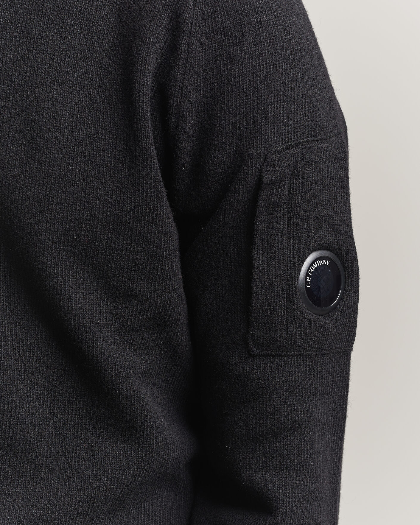 Herre | Gensere | C.P. Company | Knitted Lambswool Crew Neck Black