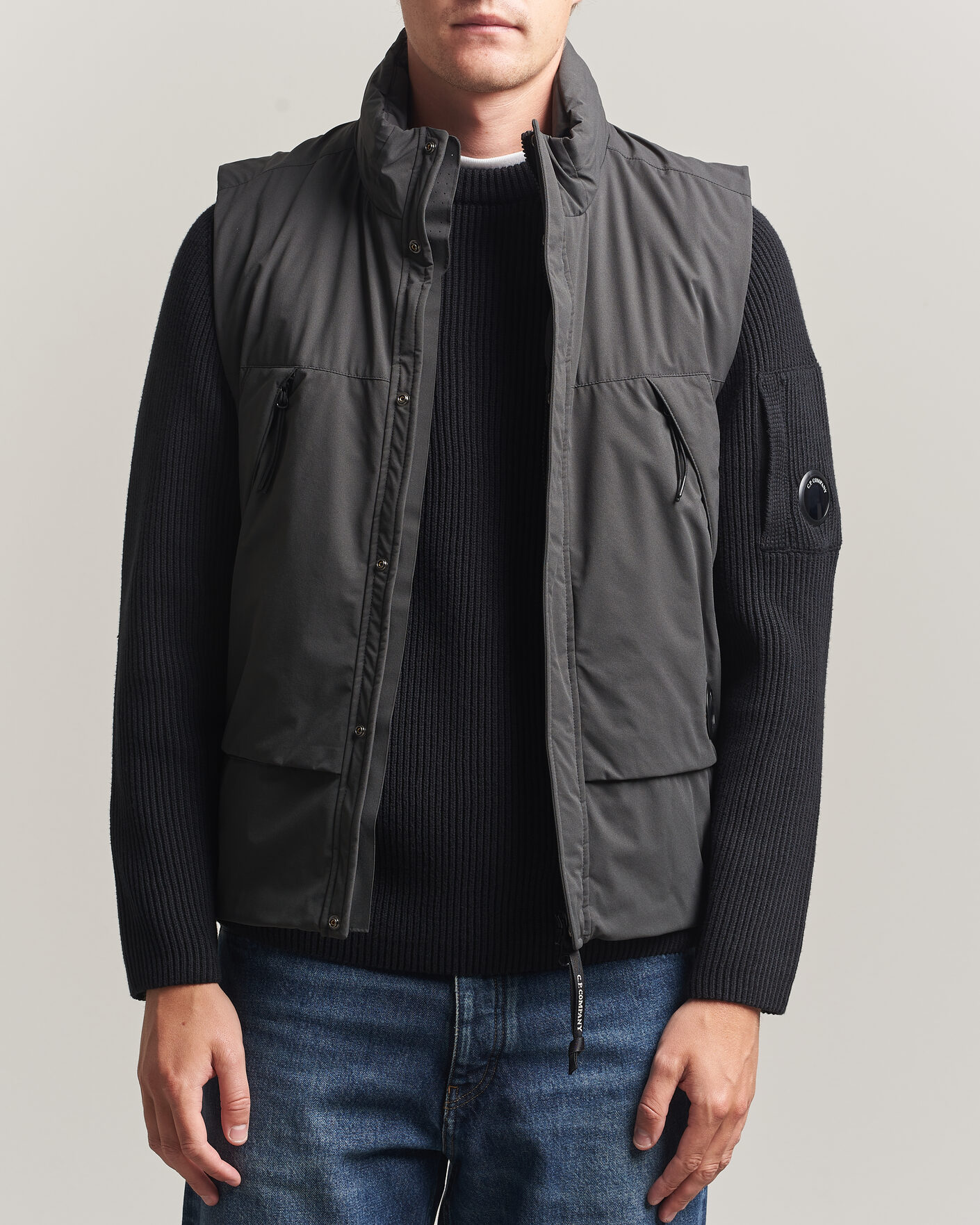 Herre | Vester | C.P. Company | Pro-Tek Lightweight Padded Vest Dark Grey