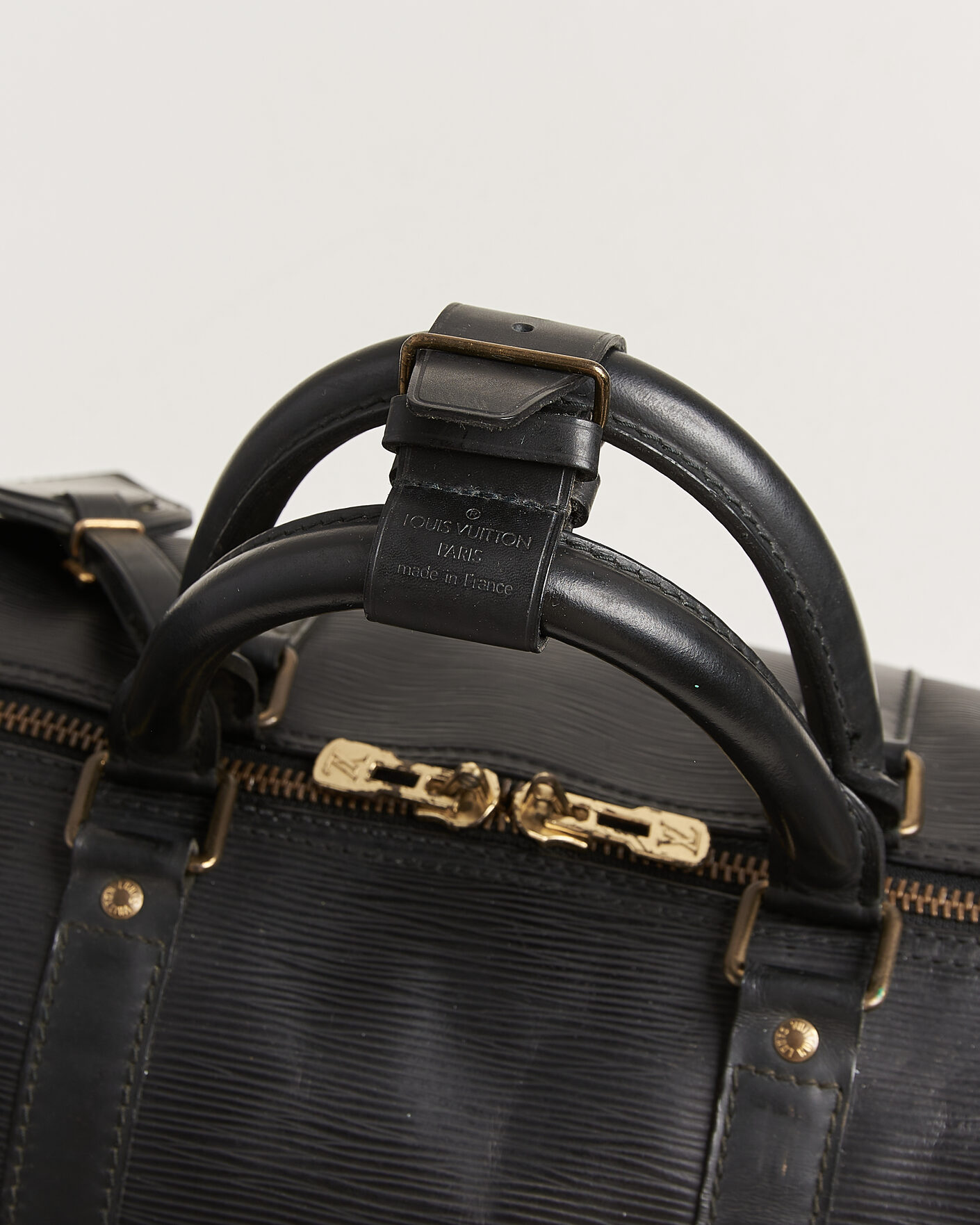 Herre | Louis Vuitton Pre-Owned Keepall 50 Epi Leather Black | Louis Vuitton Pre-Owned | Keepall 50 Epi Leather Black