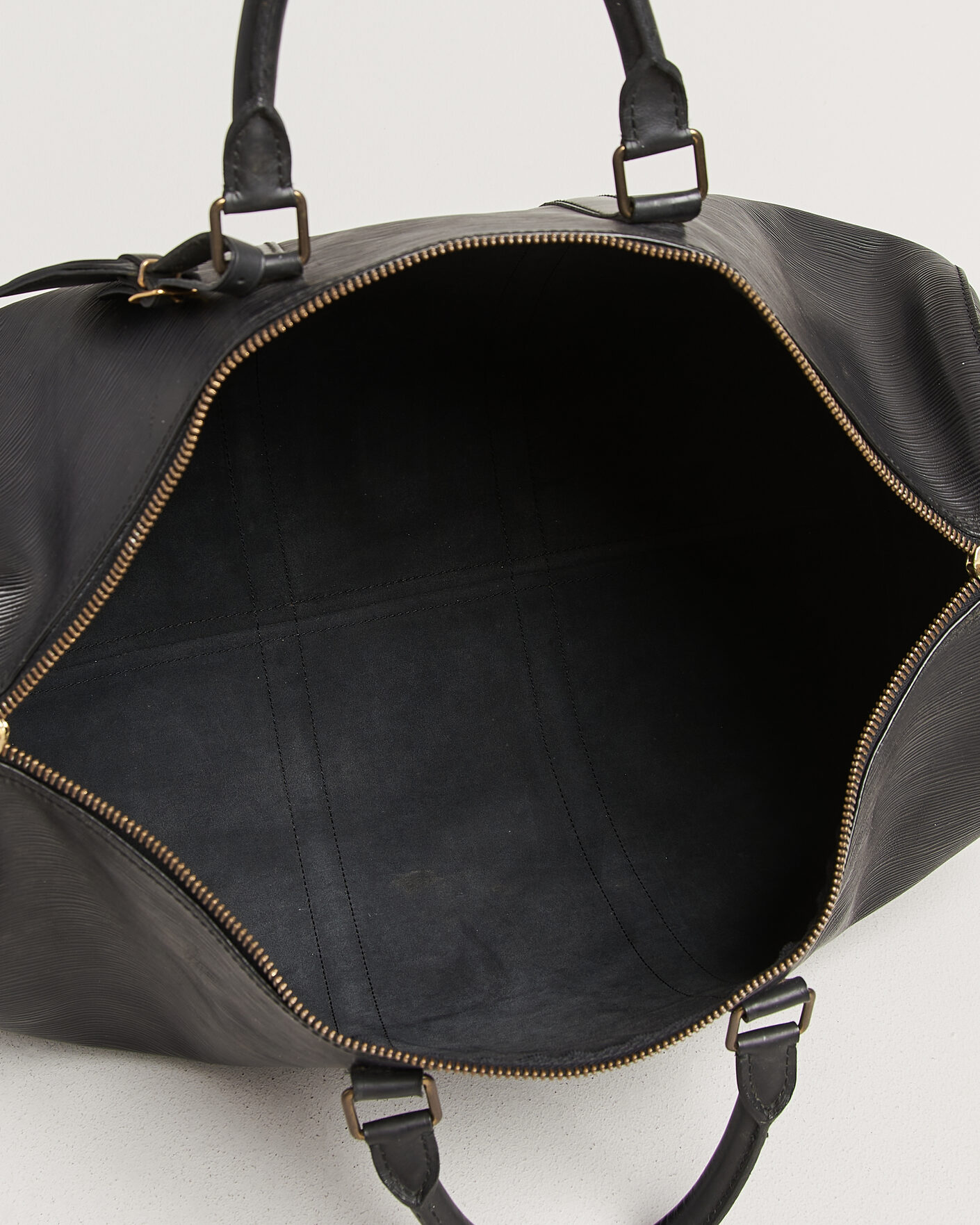 Herre | Louis Vuitton Pre-Owned Keepall 50 Epi Leather Black | Louis Vuitton Pre-Owned | Keepall 50 Epi Leather Black
