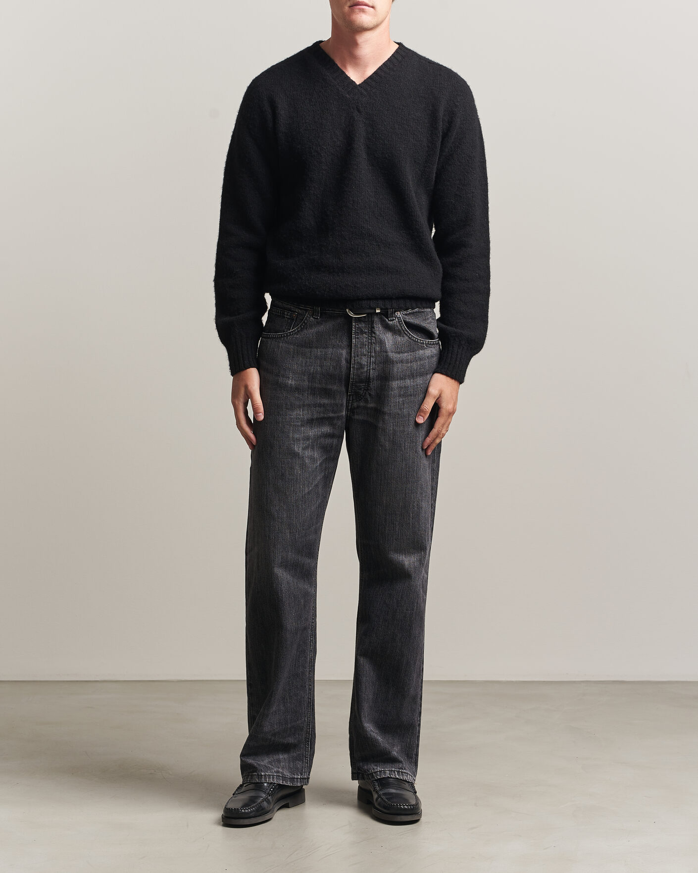 Herre | Bukser | Jeanerica | VM009 Vega Jeans Black Righe