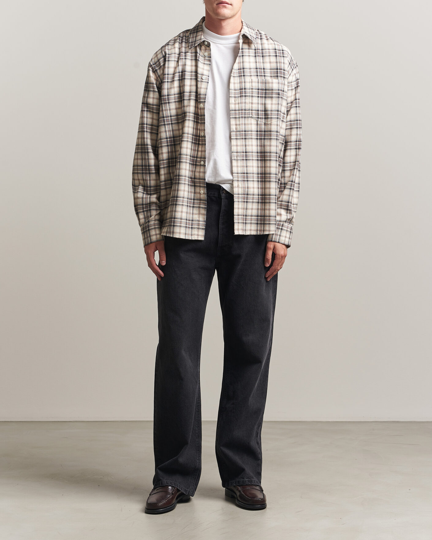 Herre | Skjorter | Jeanerica | Byron Checked Flannel Shirt Brown