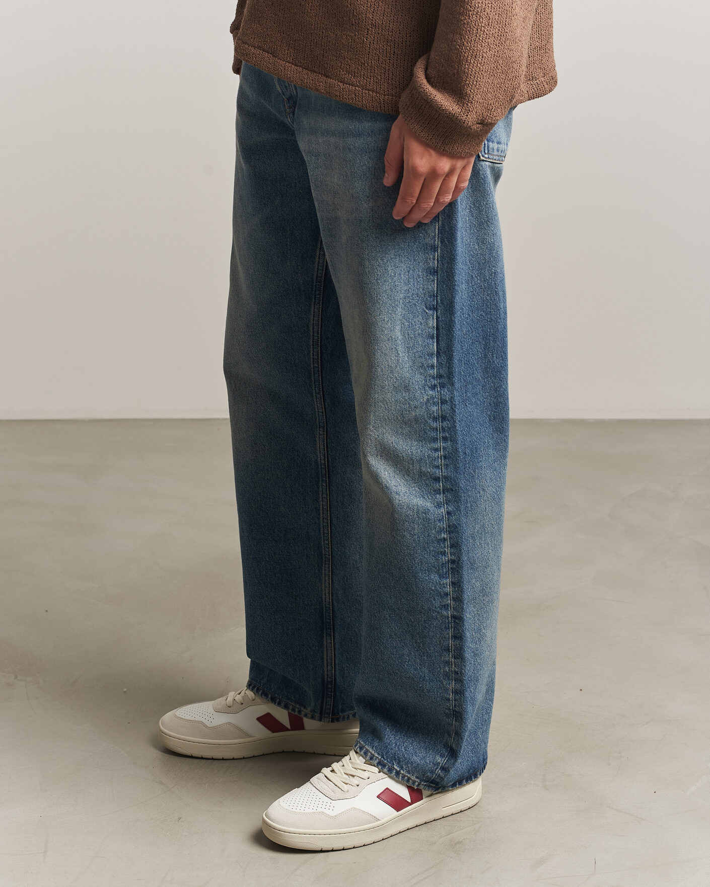 Herre | Sneakers | Veja | V-90 Sneaker White/Marsala Natural