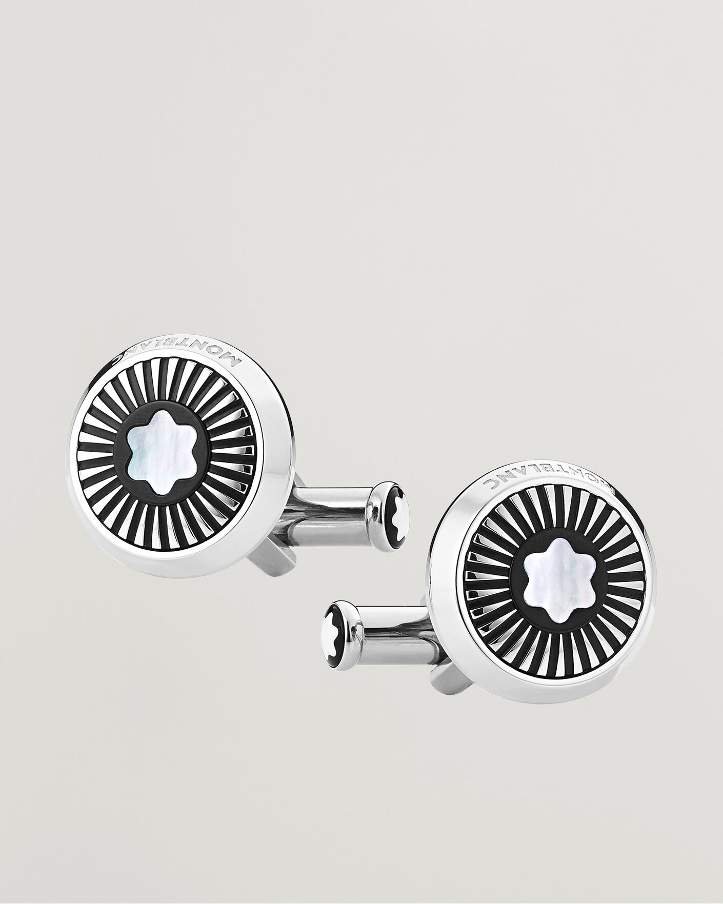 Herre | Mansjettknapper | Montblanc | Ray Pattern Mother-of-Pearl Snowcap Cufflinks