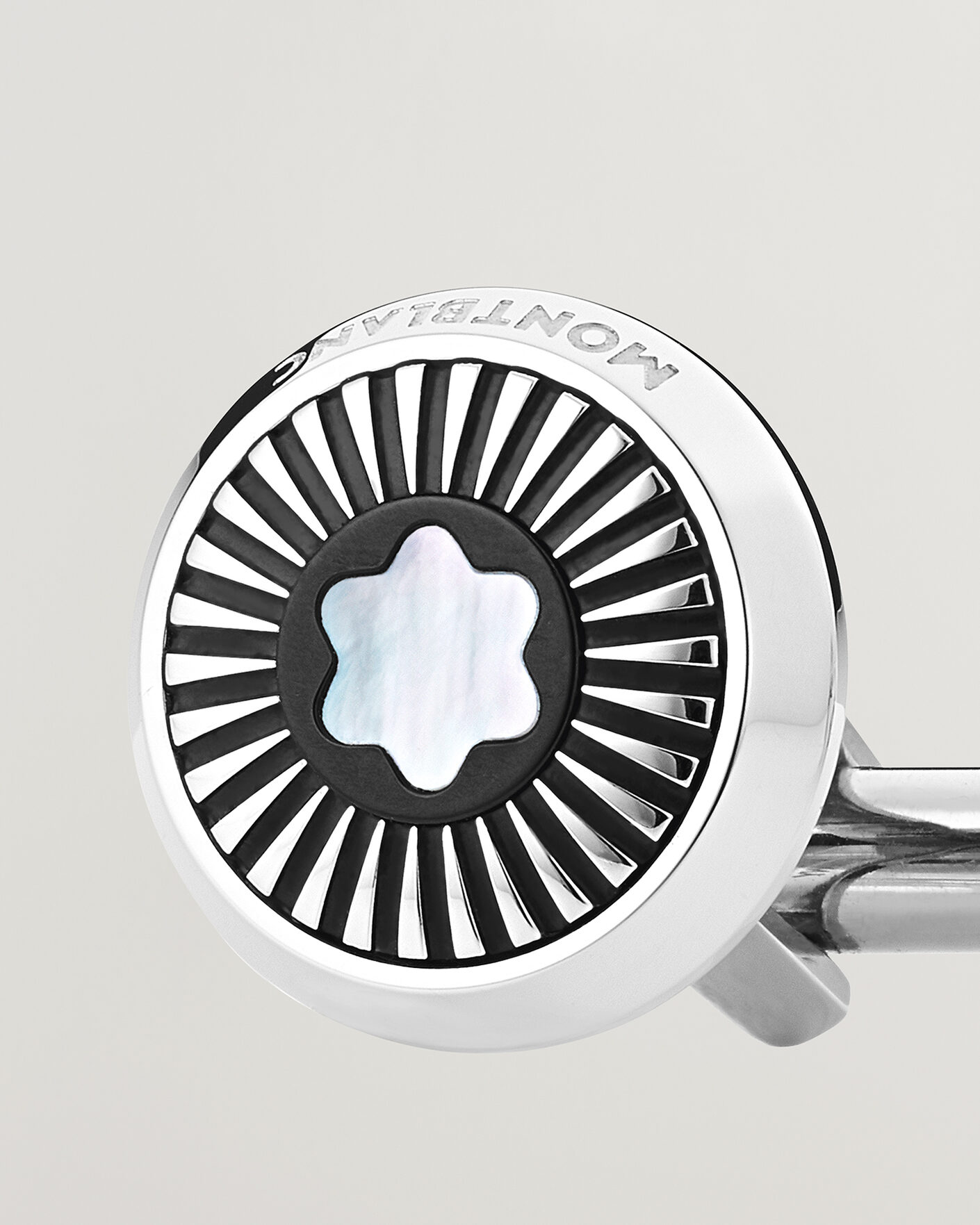 Herre | Mansjettknapper | Montblanc | Ray Pattern Mother-of-Pearl Snowcap Cufflinks