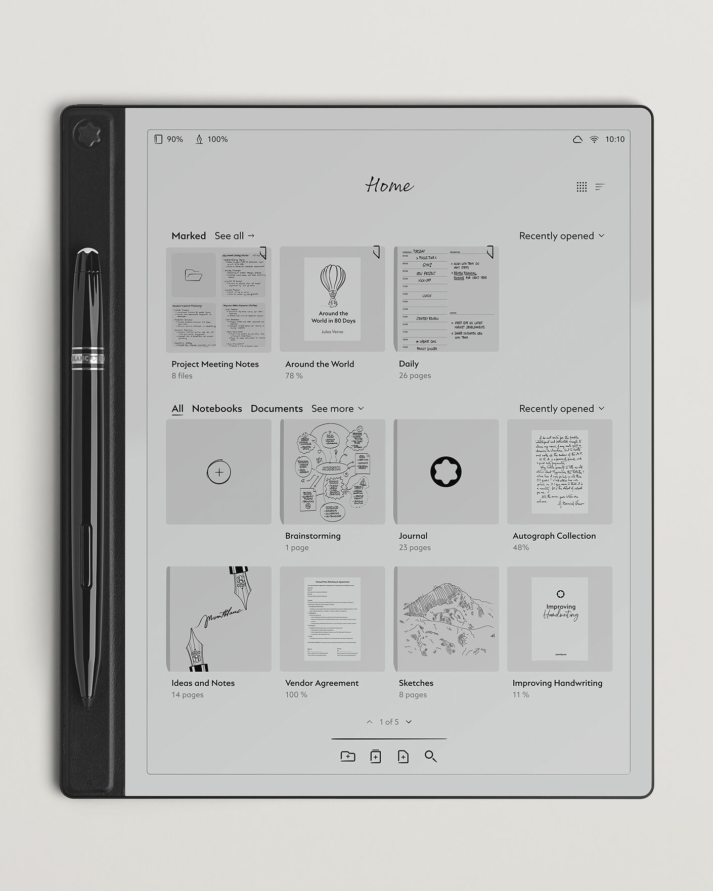 Herre | Notatbøker | Montblanc | Digital Paper Mystery Black