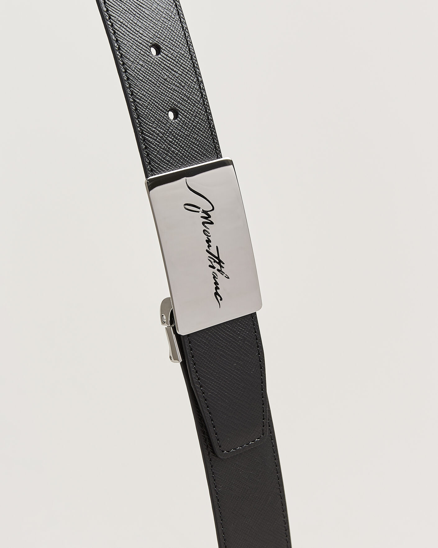 Herre | Belter | Montblanc | 35mm Reversible Sartorial/Calf Logo Belt Black