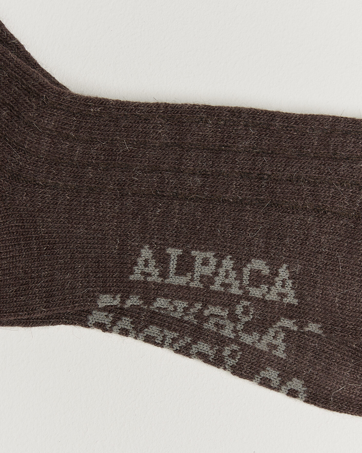 Herre | Undertøy | Alpacasocks & Co | 2-Pack Ribbed Alpacka Wool Socks Cacao