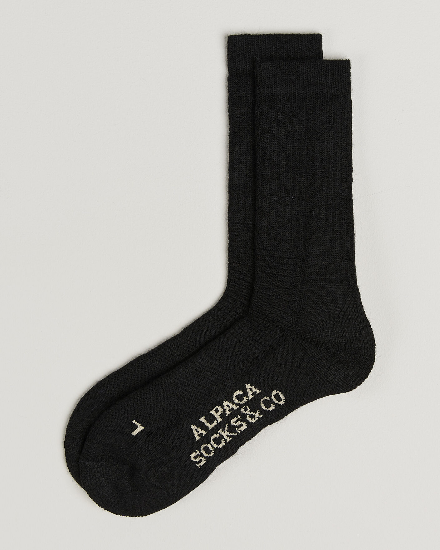 Herre | Undertøy | Alpacasocks & Co | 2-Pack Heavy Alpacka Wool Socks Black
