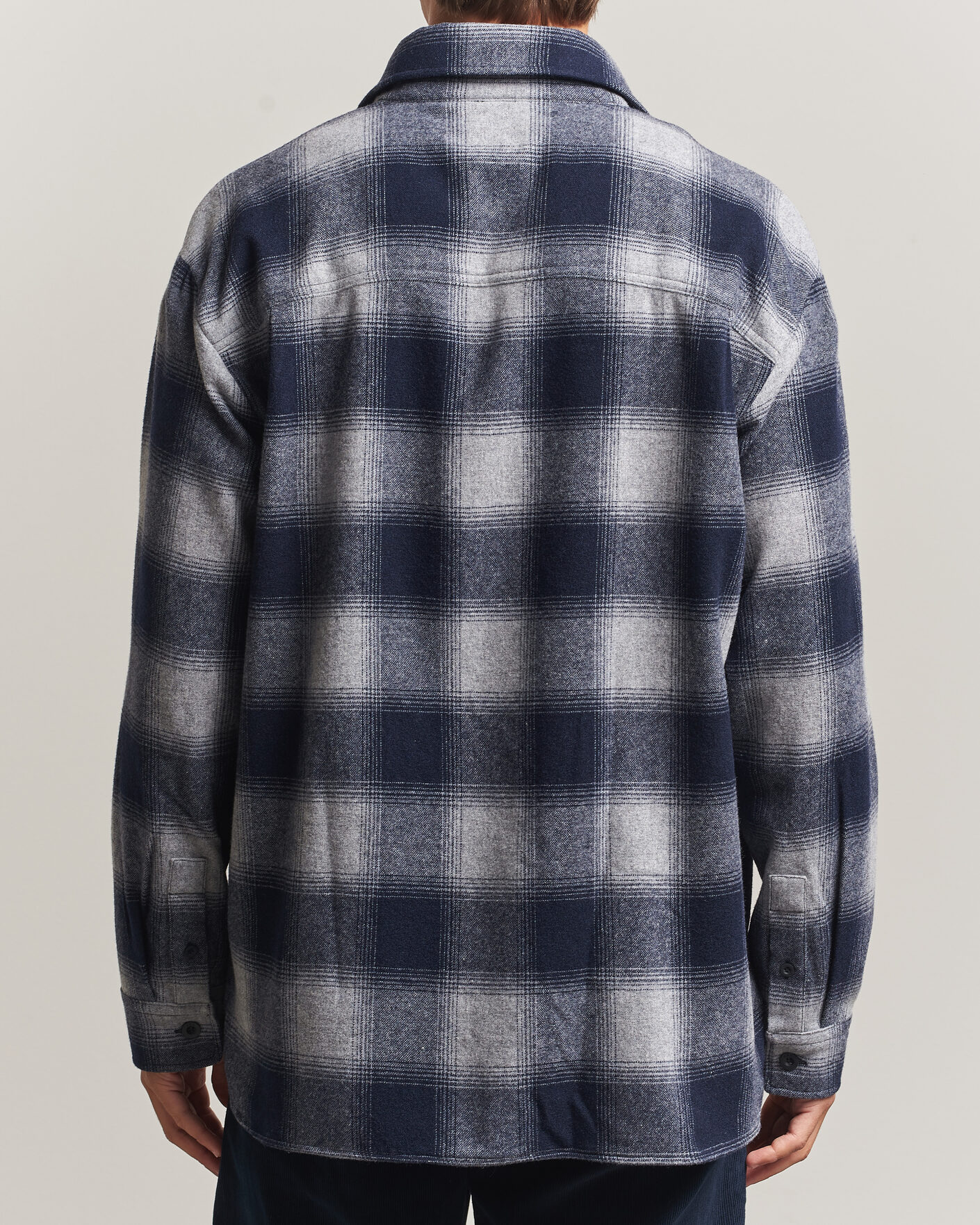 Herre | Skjorter | A.P.C. | Malaury Checked Overshirt Light Grey