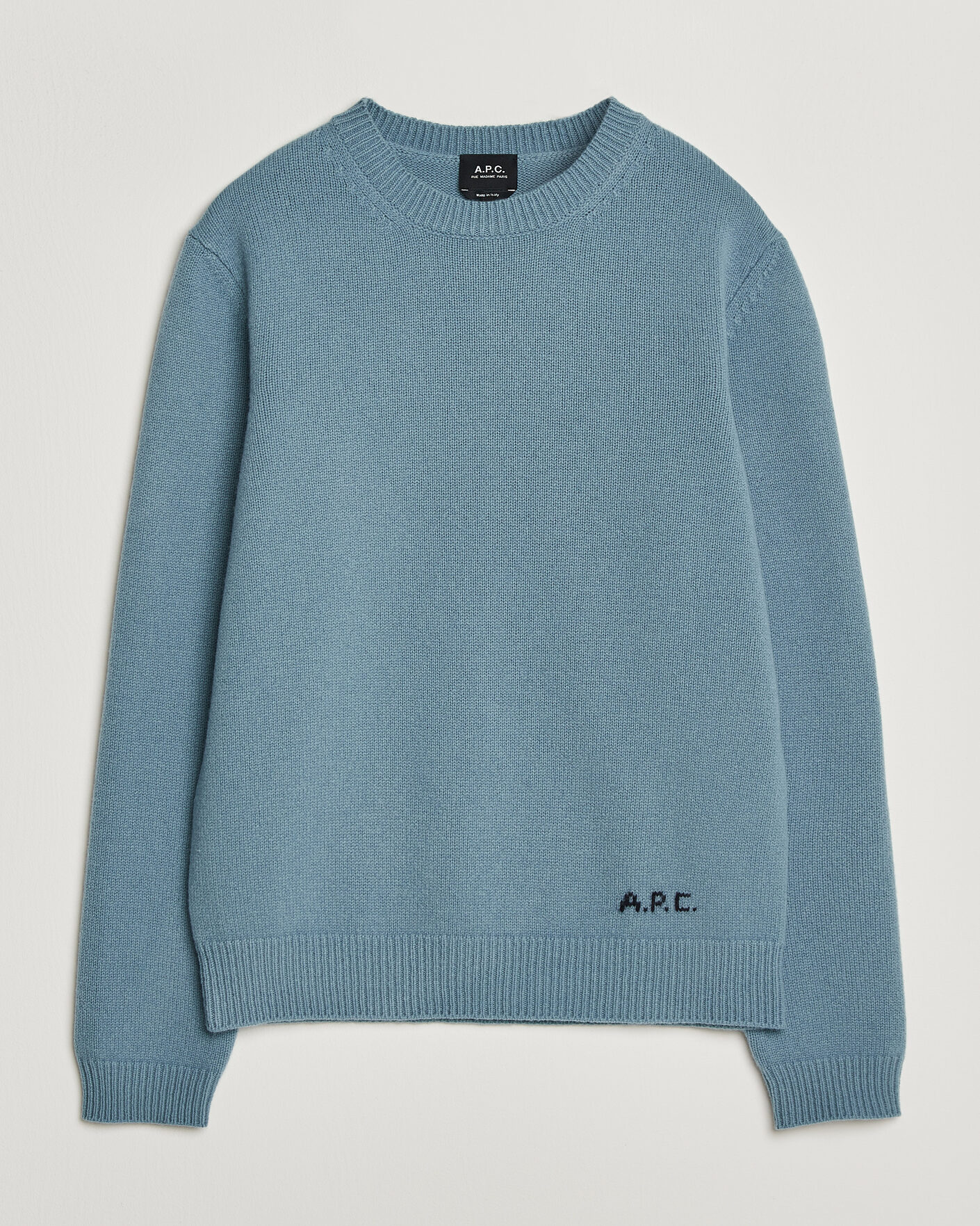 Herre | Gensere | A.P.C. | Edmond Wool Knitted Sweater Light Blue Melange
