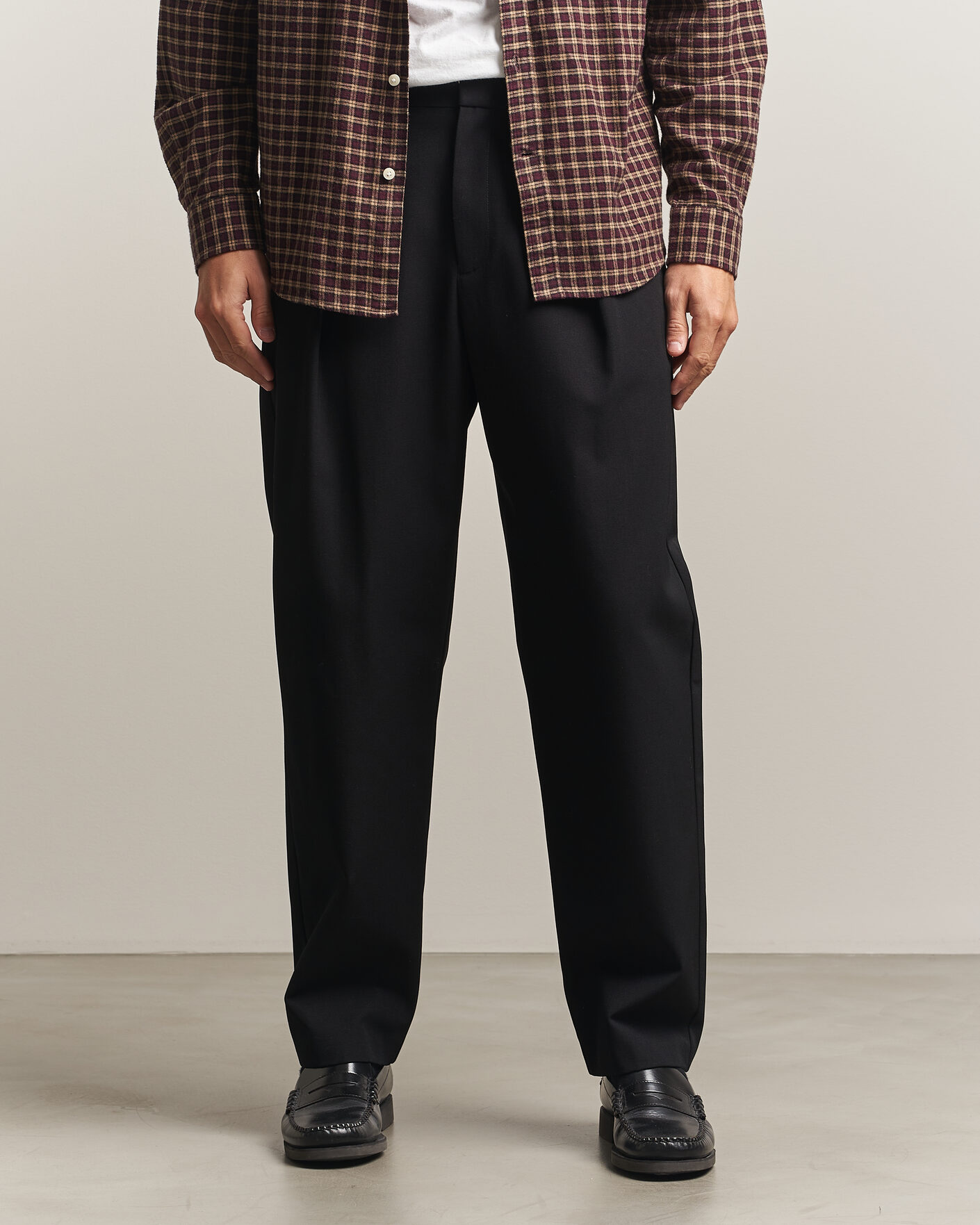 Herre | Bukser | A.P.C. | Renato Pleated Trousers Black