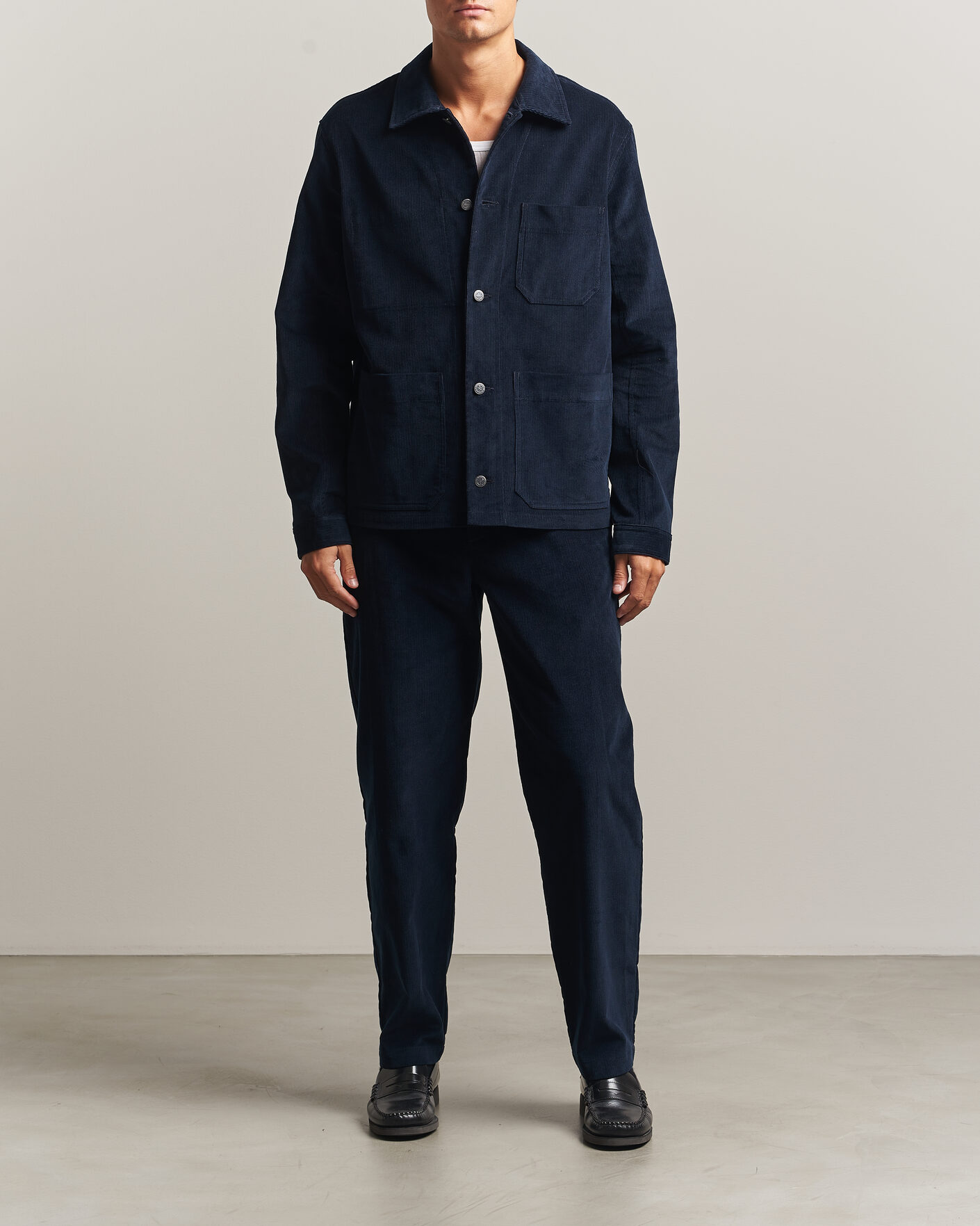 Herre | Bukser | A.P.C. | Lawrence Corduroy Trousers Dark Navy