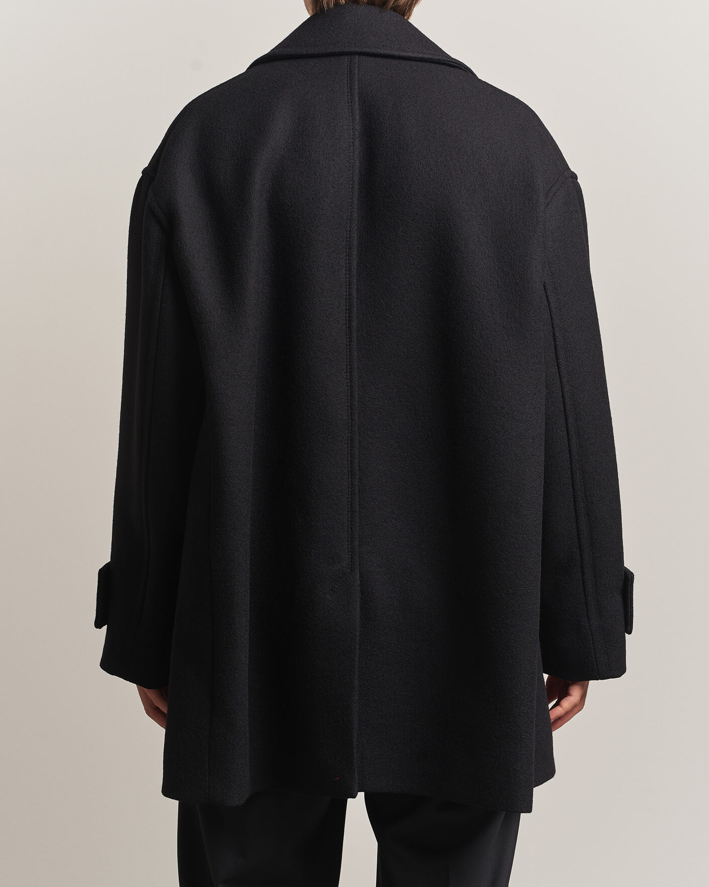Herre | Jakker | AMI | Wool Peacoat Black
