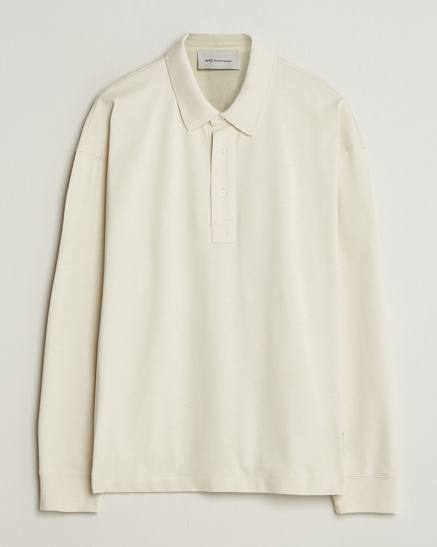 Herre | Gensere | AMI | Heritage Logo Rugger Ivory