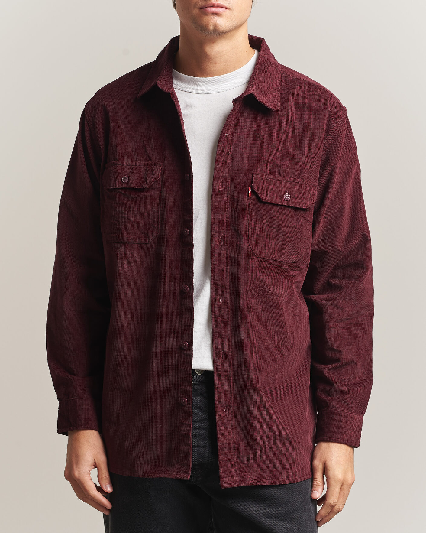 Herre | Skjorter | Levi's | Jackson Corduroy Worker Shirt Vineyard Wine