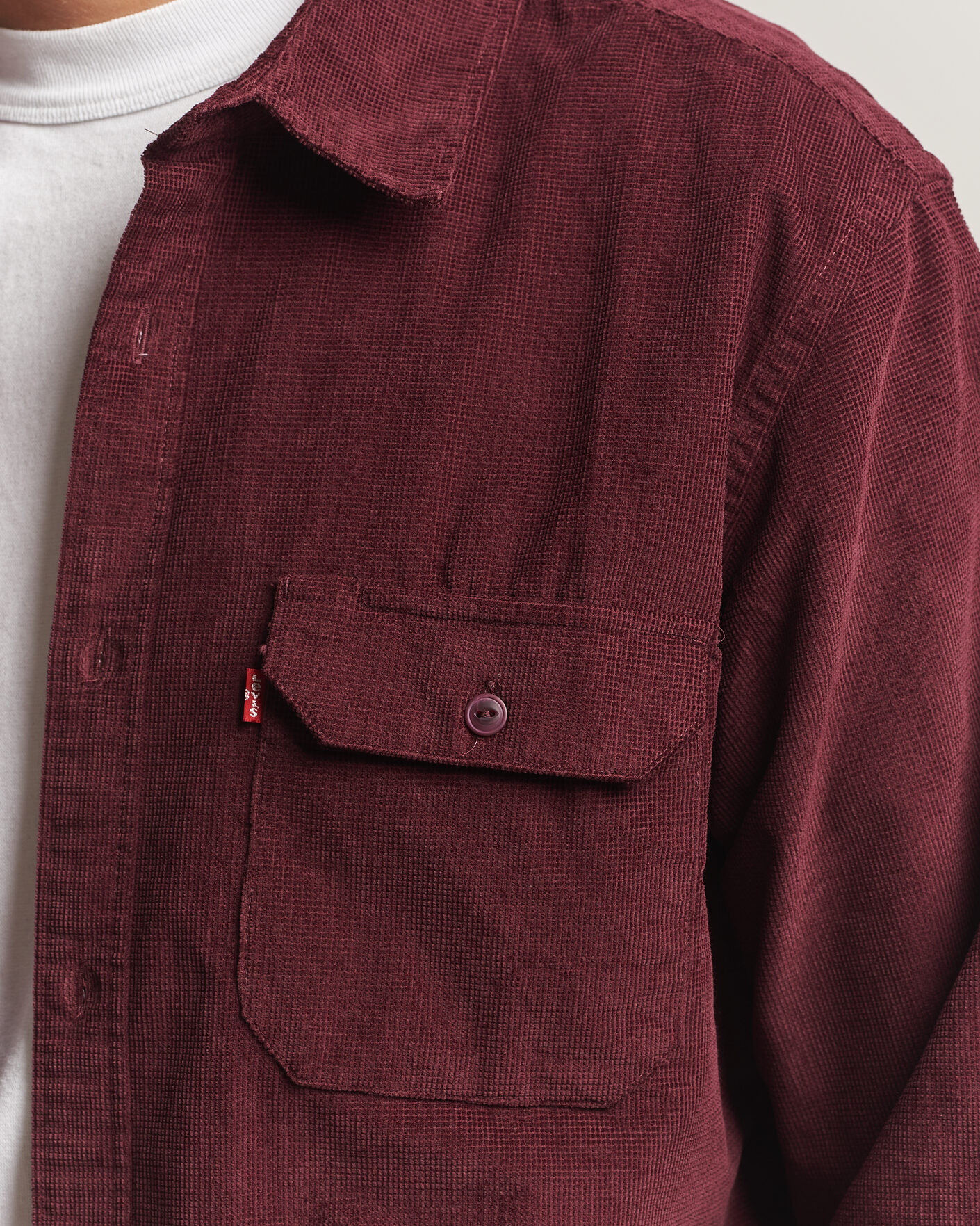 Herre | Skjorter | Levi's | Jackson Corduroy Worker Shirt Vineyard Wine