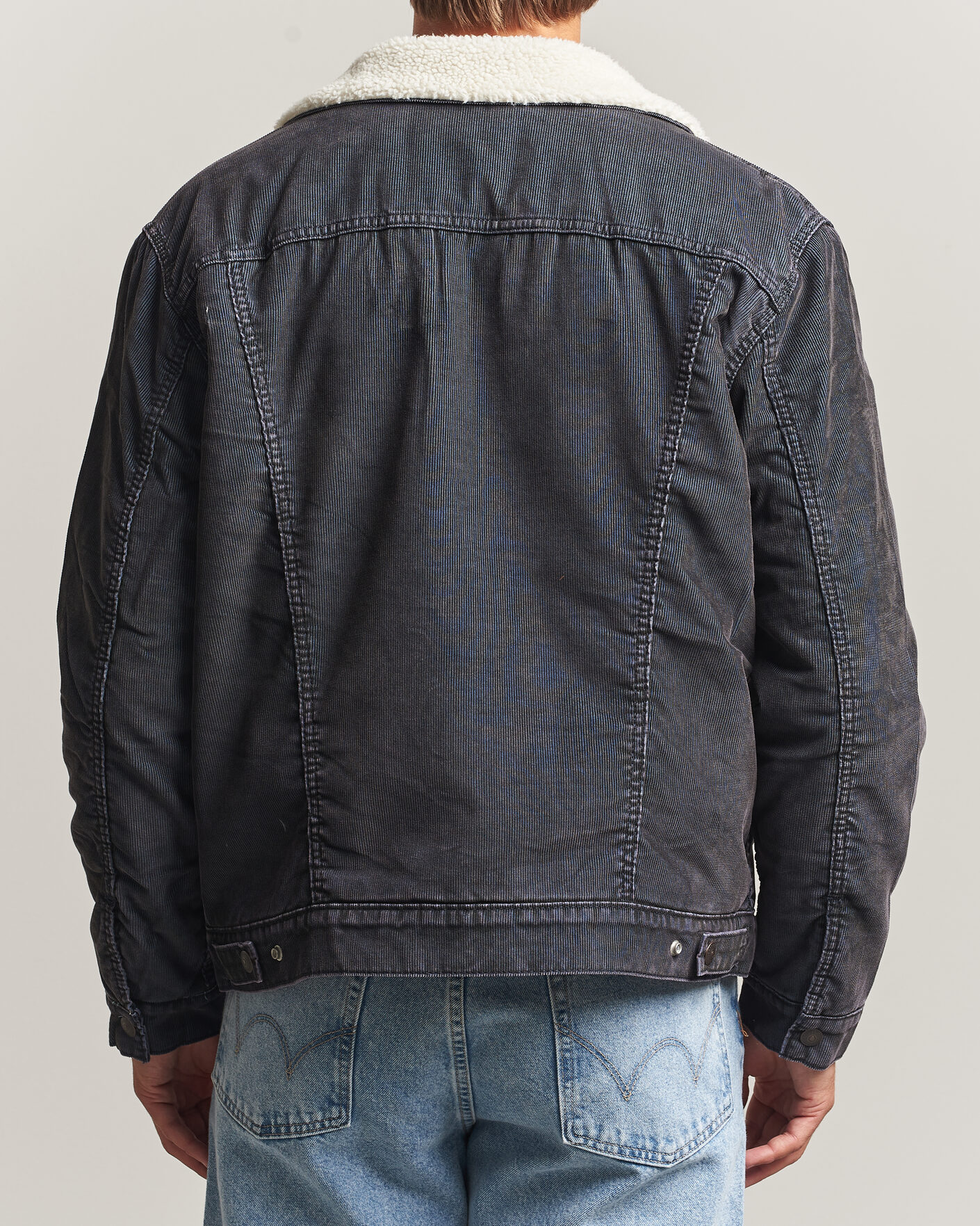 Herre | Jakker | Levi's | Type 3 Sherpa Trucker Worn-In Delft Steelhead