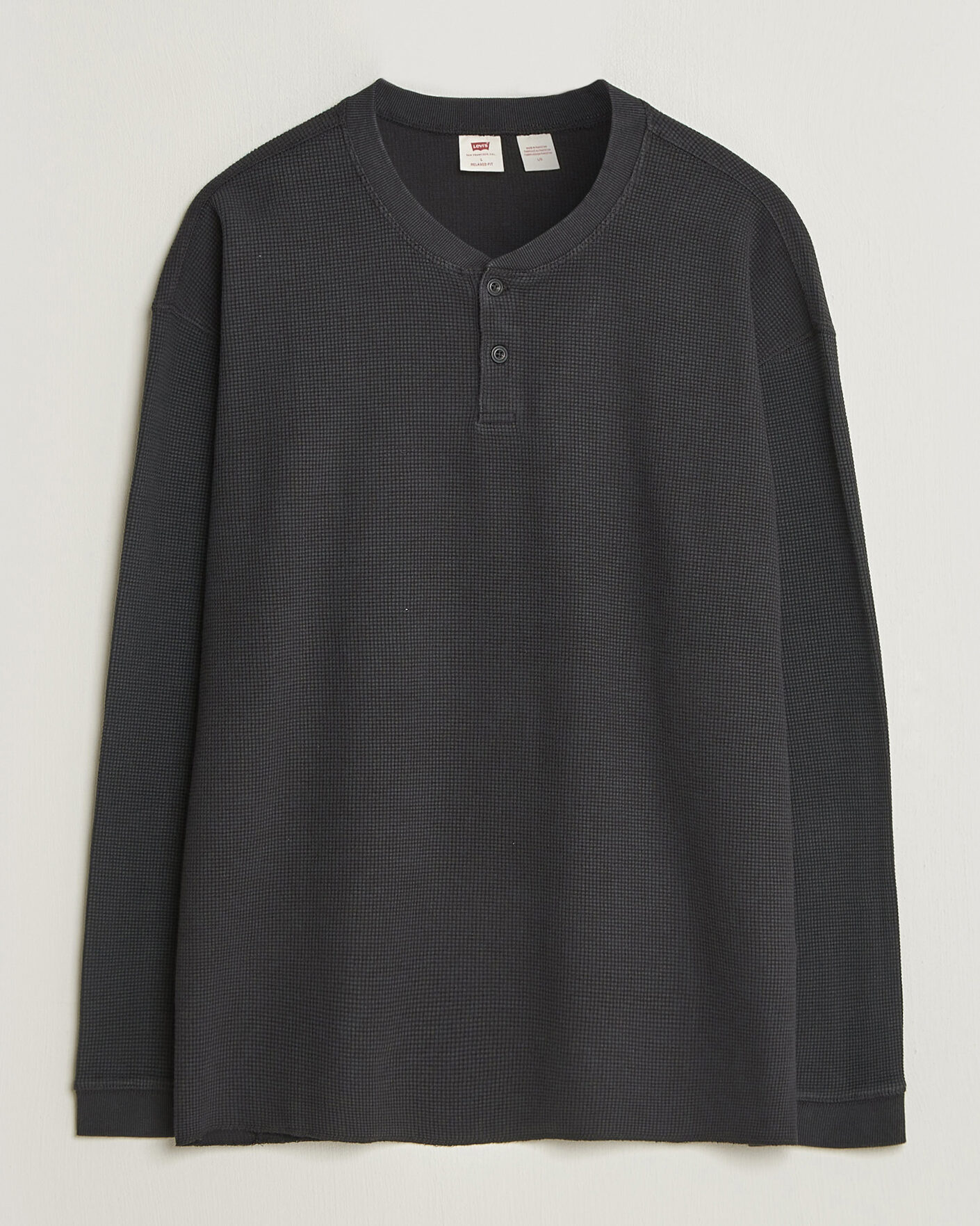 Herre | Gensere | Levi's | Relaxed Henley Mineral Black
