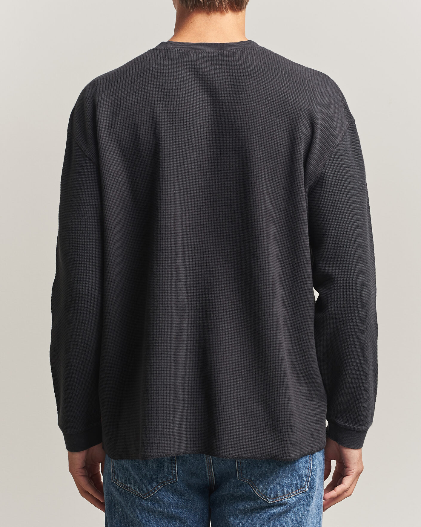 Herre | Gensere | Levi's | Relaxed Henley Mineral Black