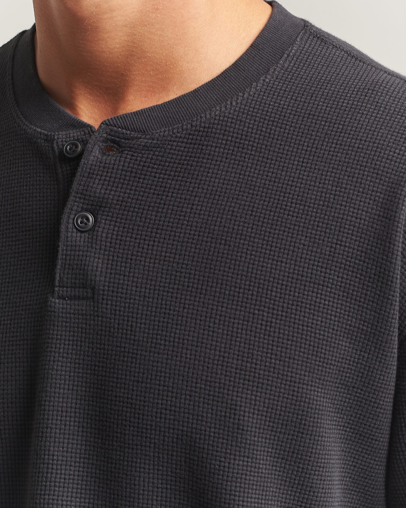 Herre | Gensere | Levi's | Relaxed Henley Mineral Black