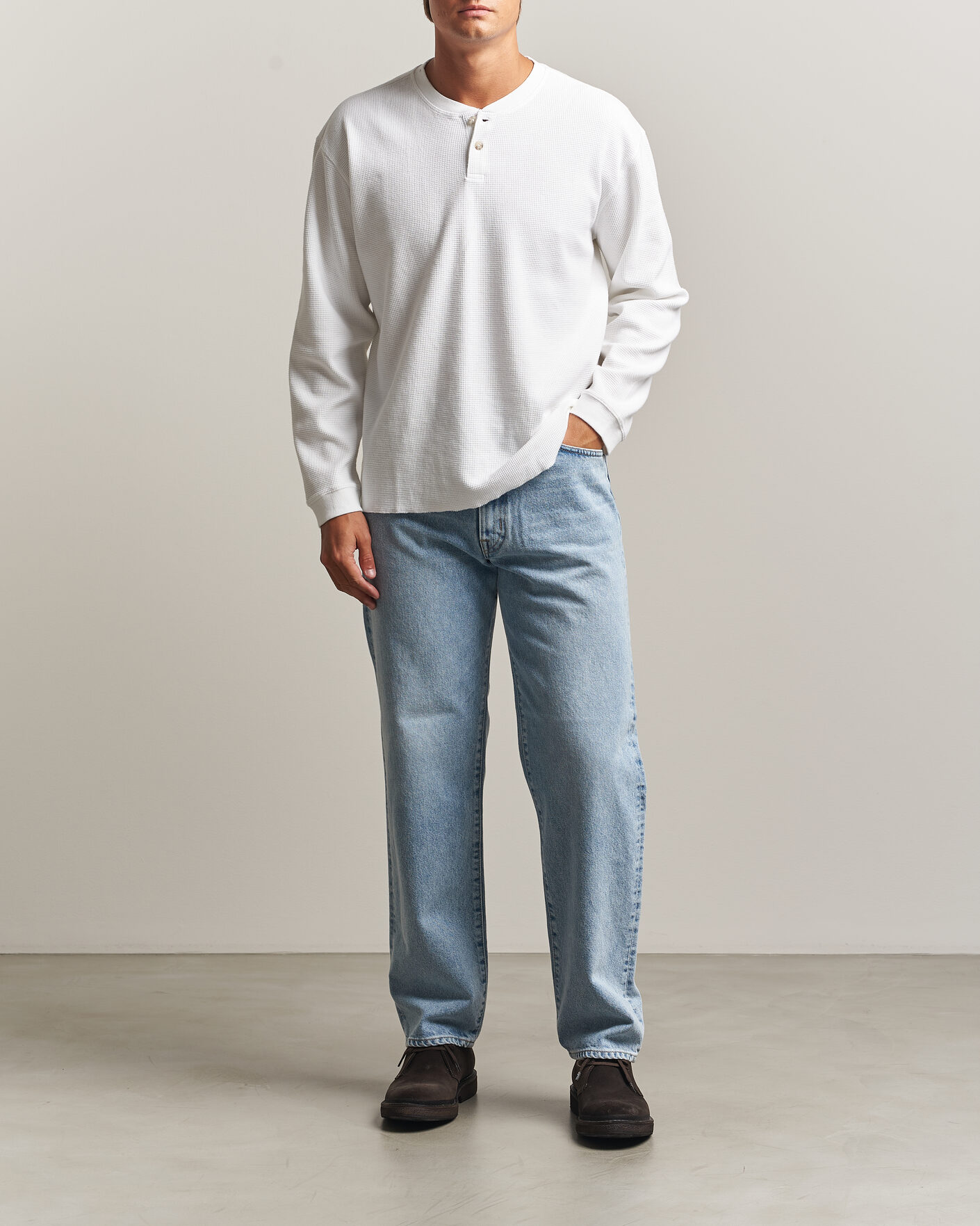 Herre | Gensere | Levi's | Relaxed Henley Bright White