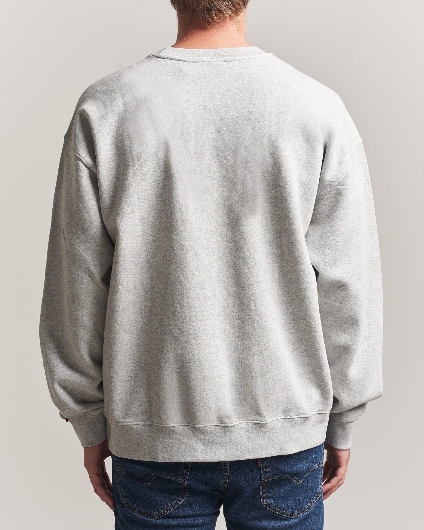Herre | Gensere | Levi's | Authentic Crew Neck Sweatshirt Light Grey Heather